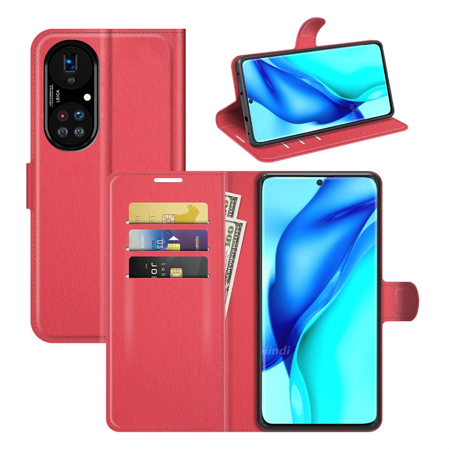 Huawei P50 Pro Schutzhülle Handyhülle Rot
