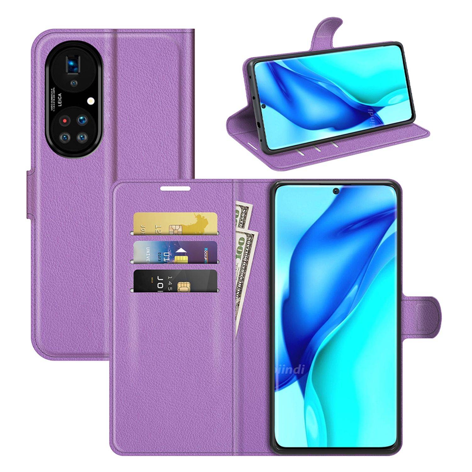 Huawei P50 Pro Schutzhülle Handyhülle Violett