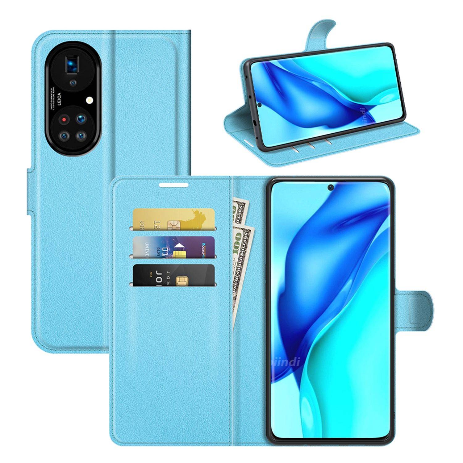Huawei P50 Pro Schutzhülle Handyhülle Blau