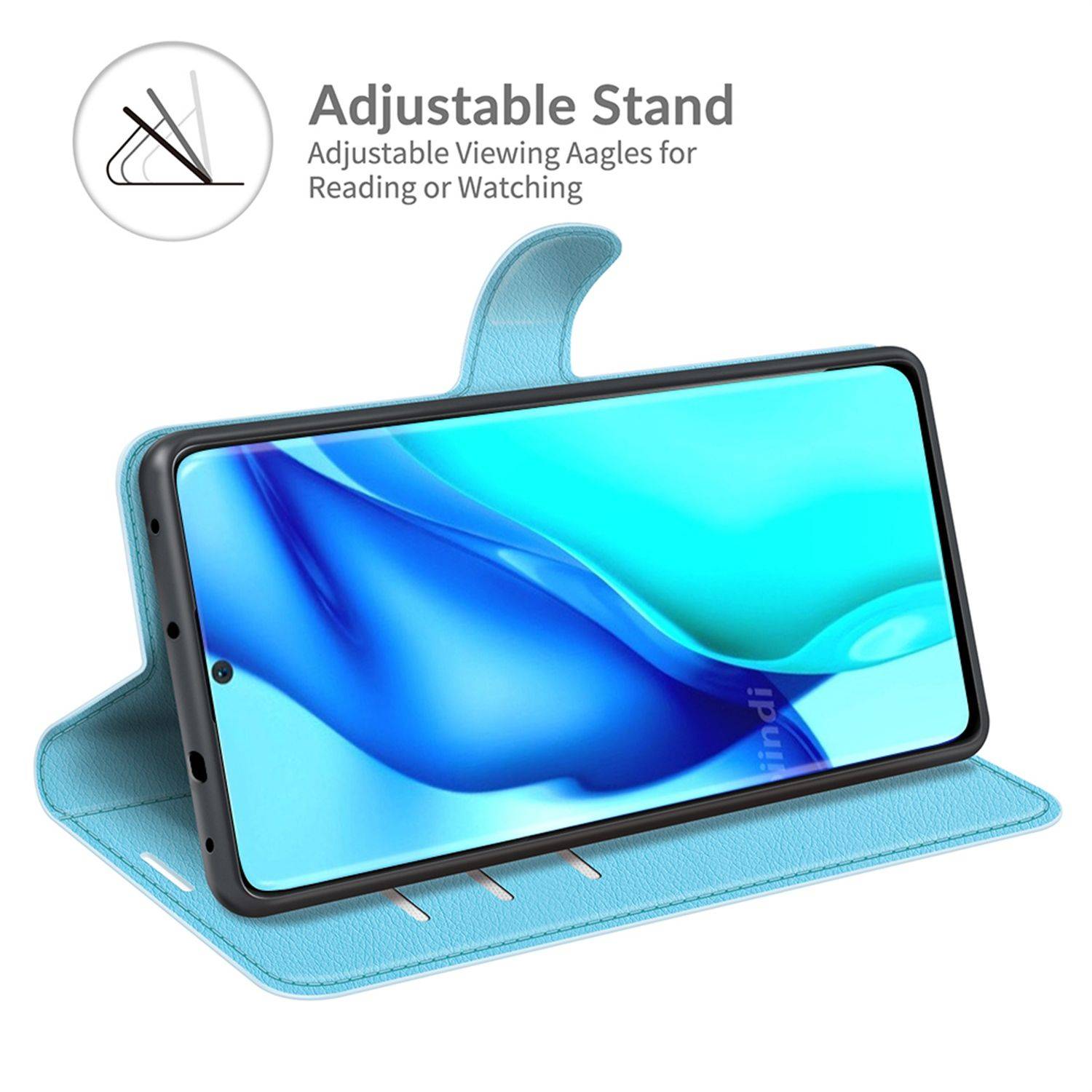 Huawei P50 Pro Schutzhülle Handyhülle Blau