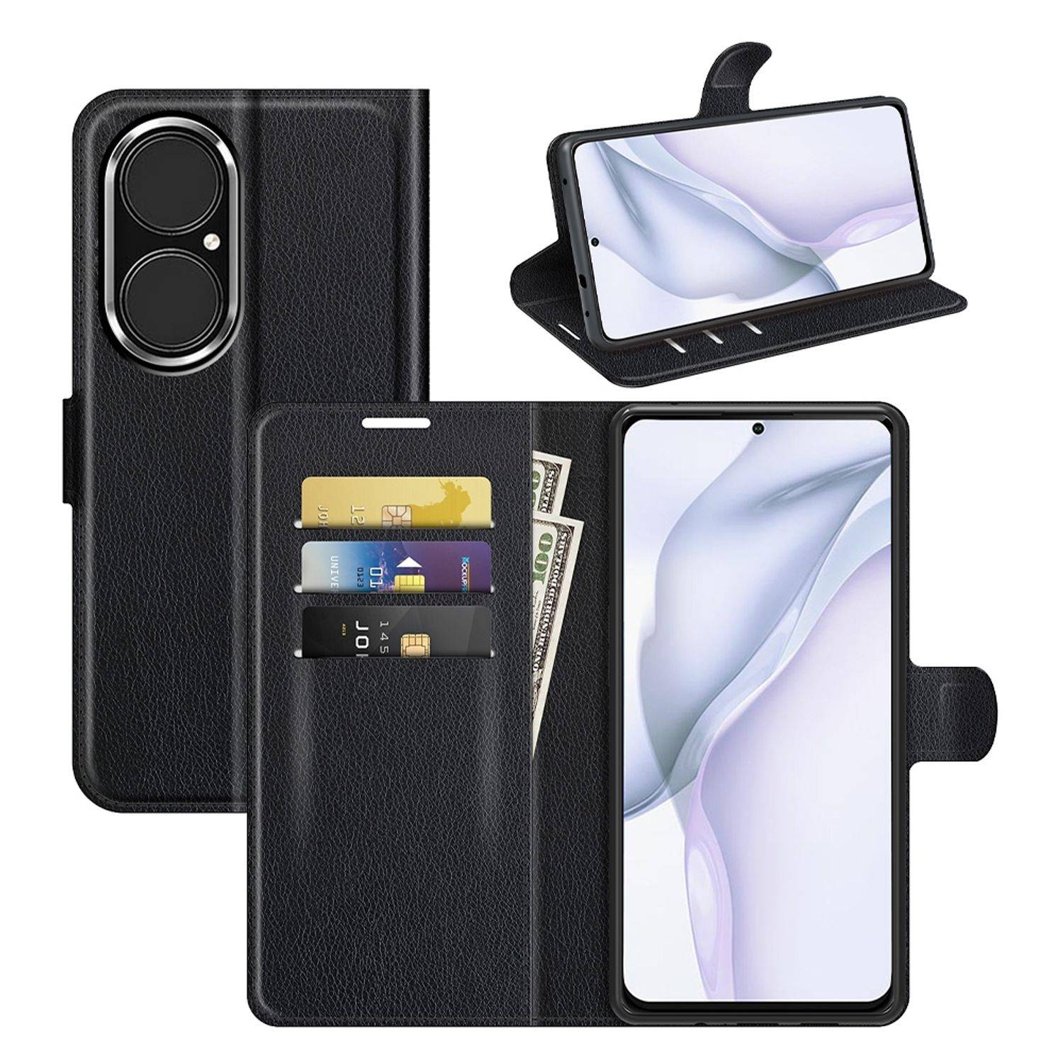 Huawei P50 Pro Schutzhülle Handyhülle Schwarz