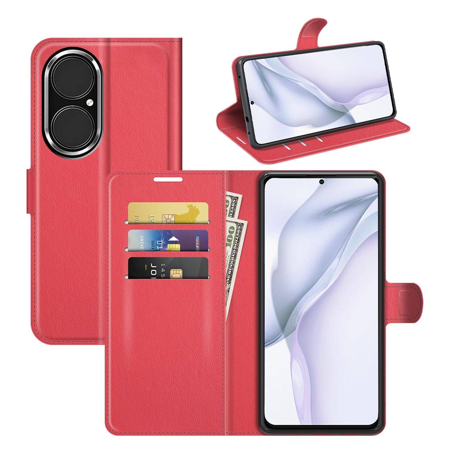 Huawei P50 Pro Schutzhülle Handyhülle Rot