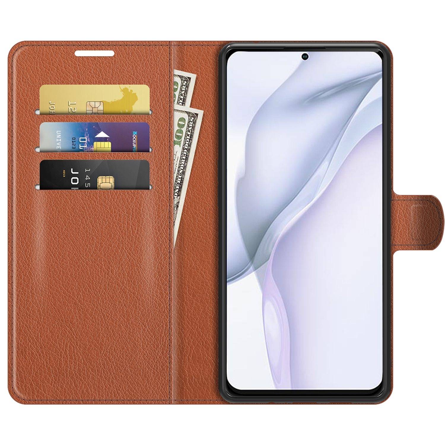 Huawei P50 Pro Schutzhülle Handyhülle Braun