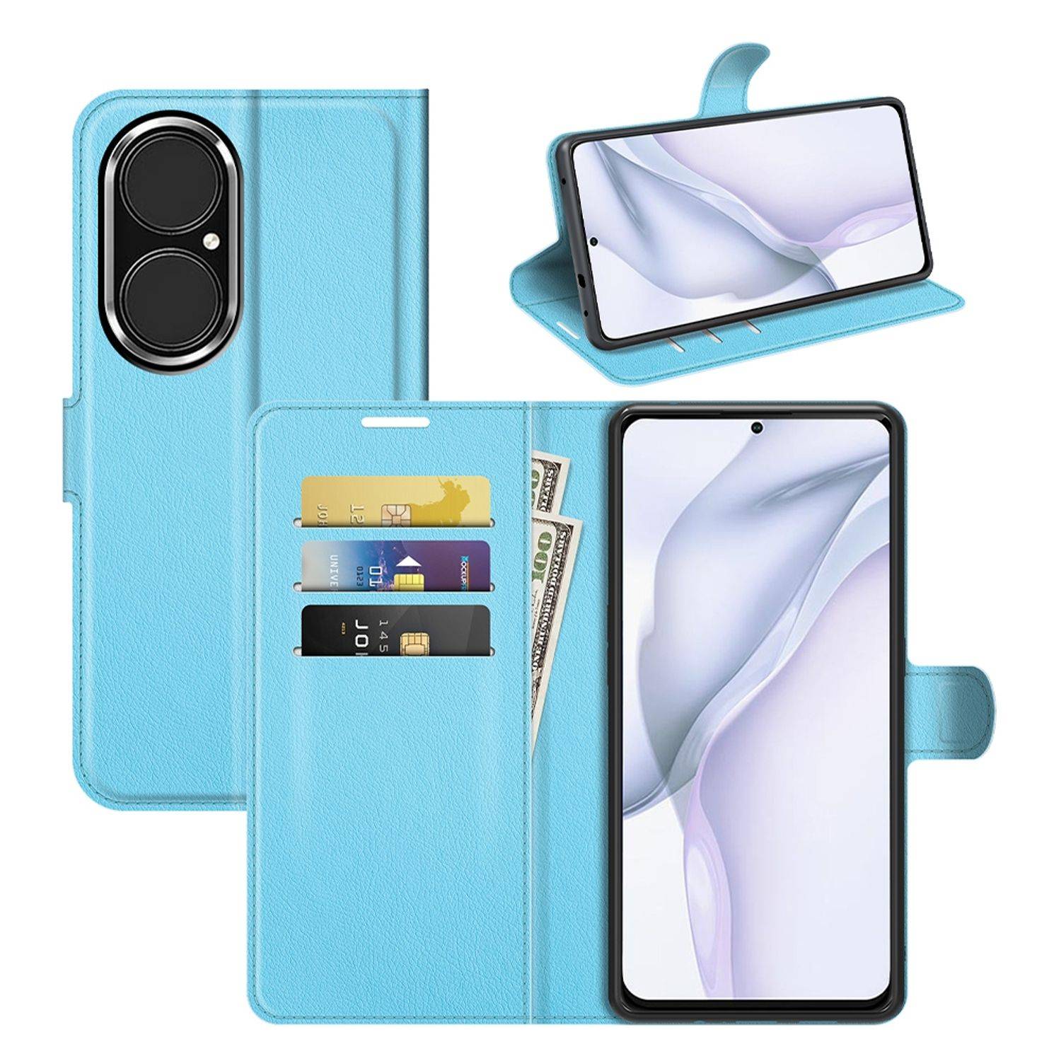 Huawei P50 Pro Schutzhülle Handyhülle Blau