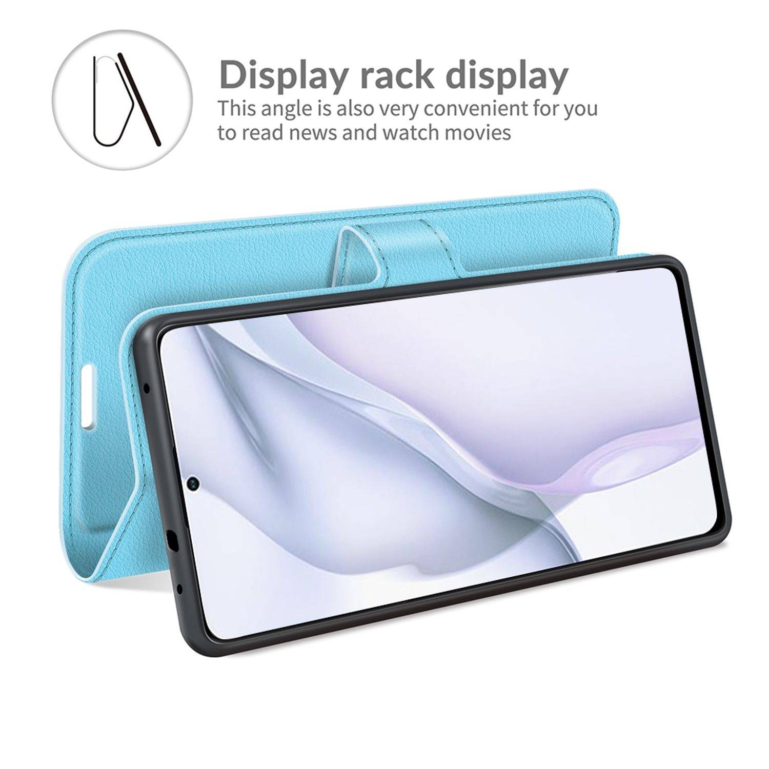 Huawei P50 Pro Schutzhülle Handyhülle Blau