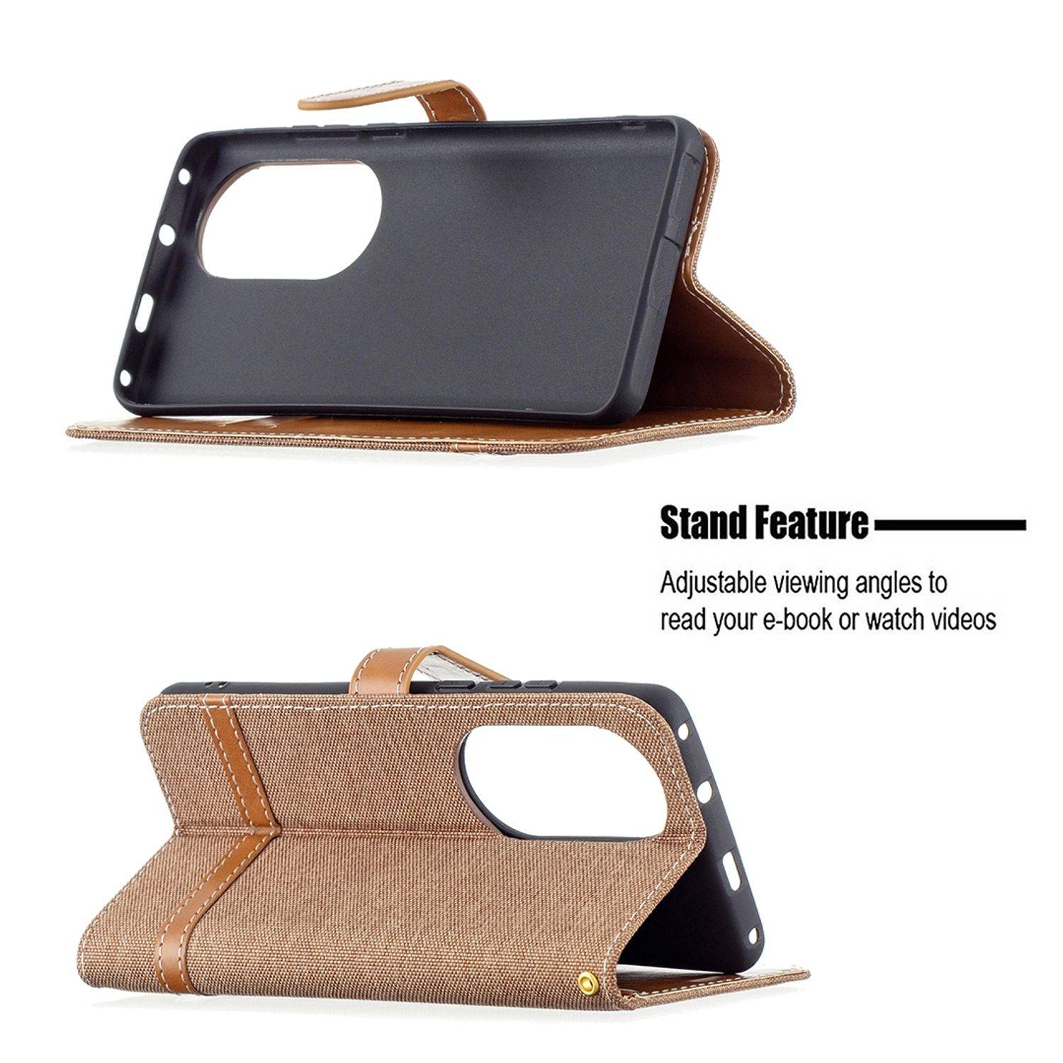 Huawei P50 Pro Schutzhülle Handyhülle Braun