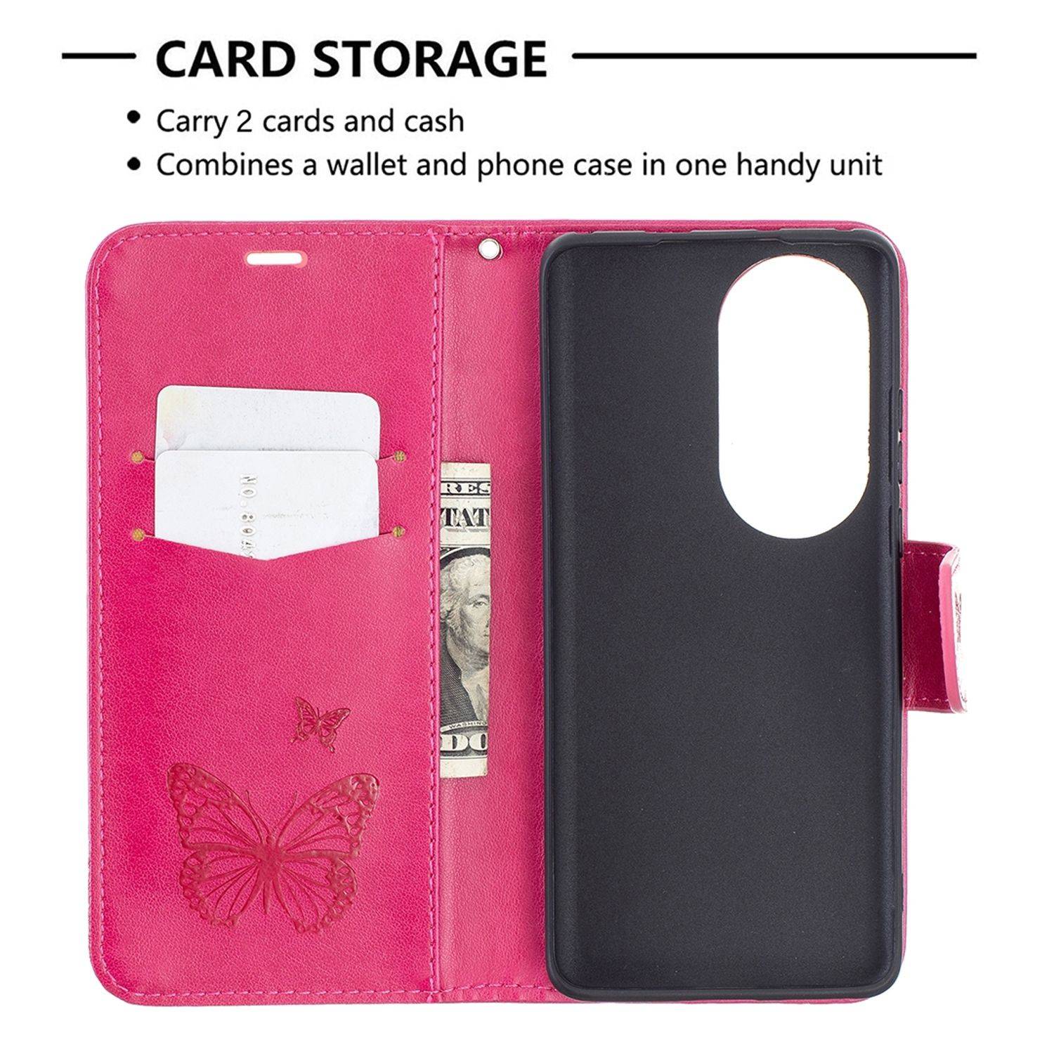 Huawei P50 Pro Schutzhülle Handyhülle Rosa