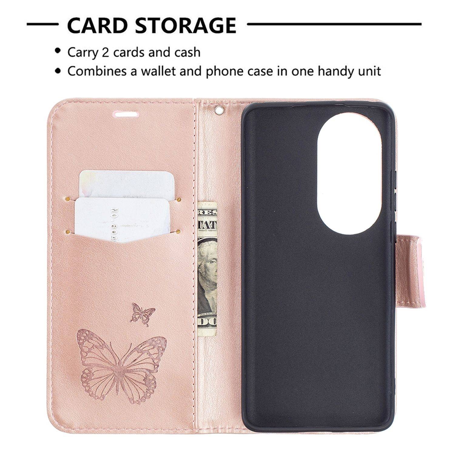 Huawei P50 Pro Schutzhülle Handyhülle Rosa