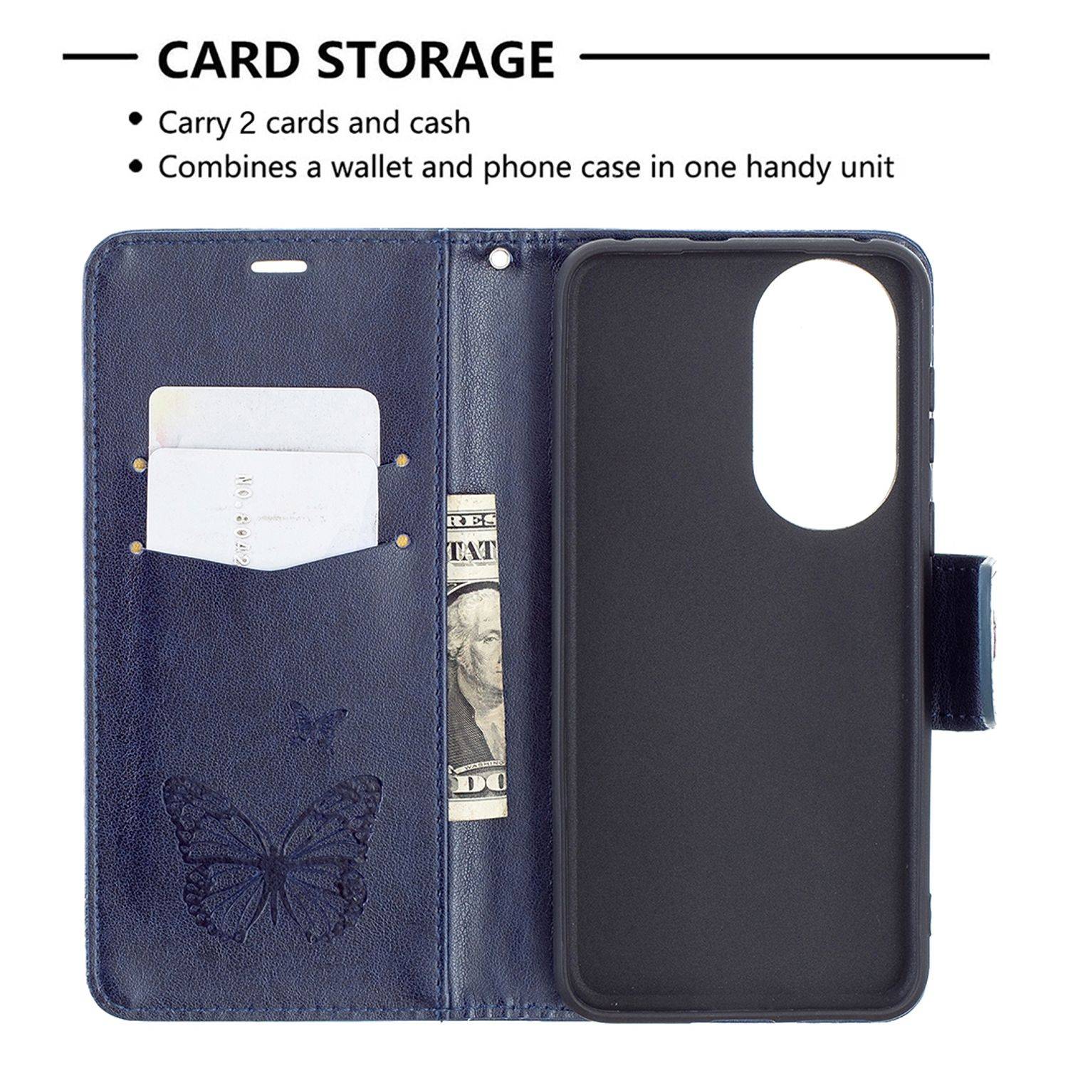 Huawei P50 Schutzhülle Handyhülle Blau