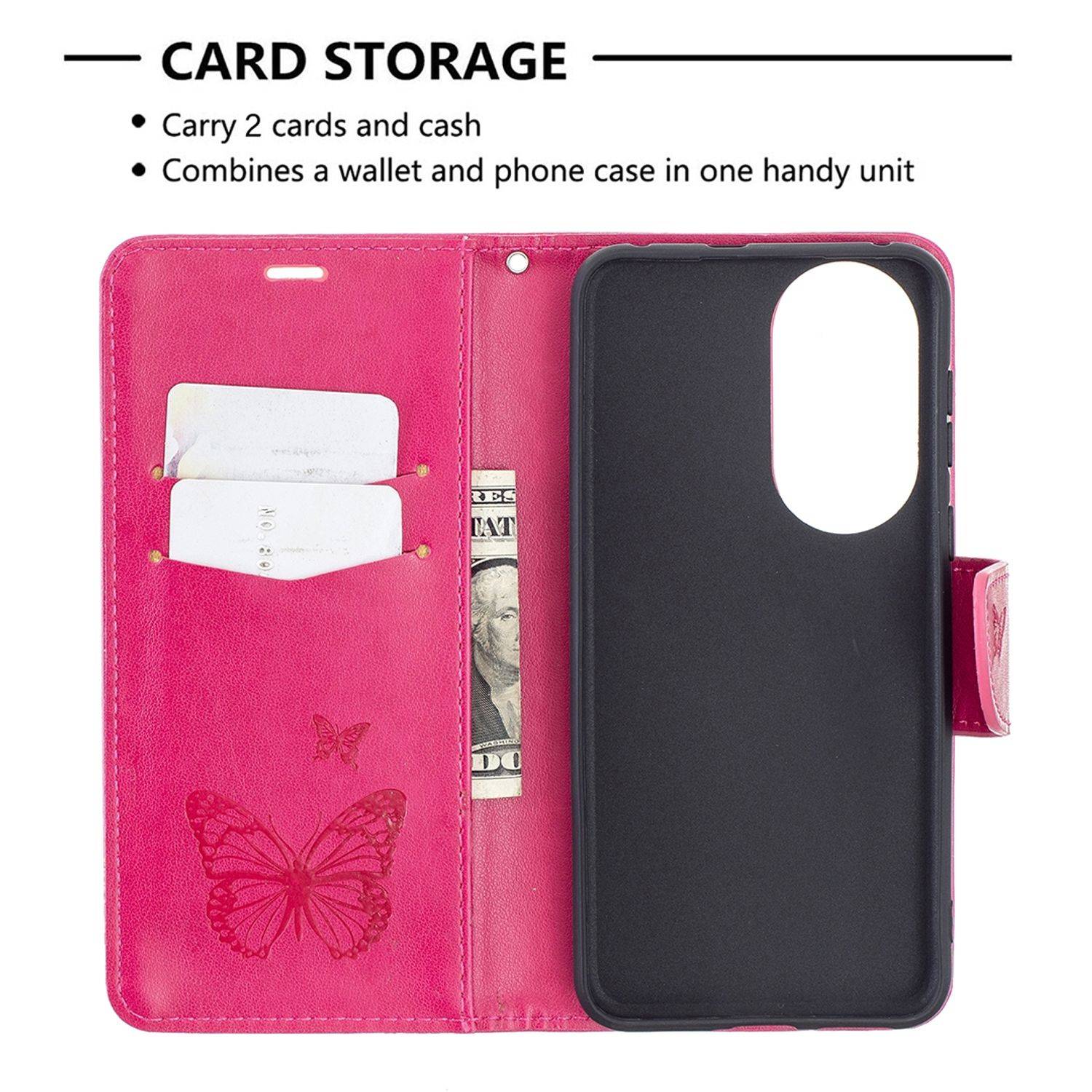 Huawei P50 Schutzhülle Handyhülle Rosa