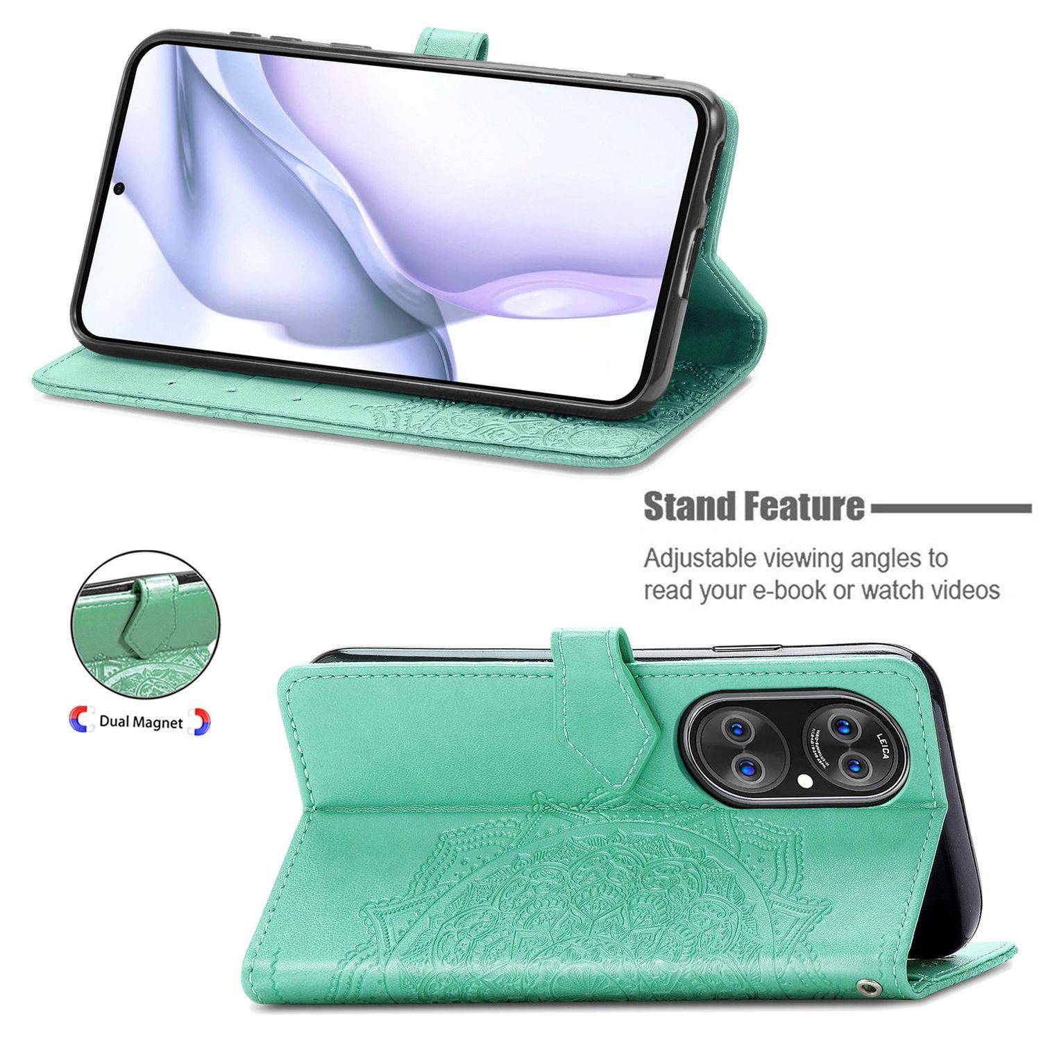 Huawei P50 Schutzhülle Handyhülle Grün