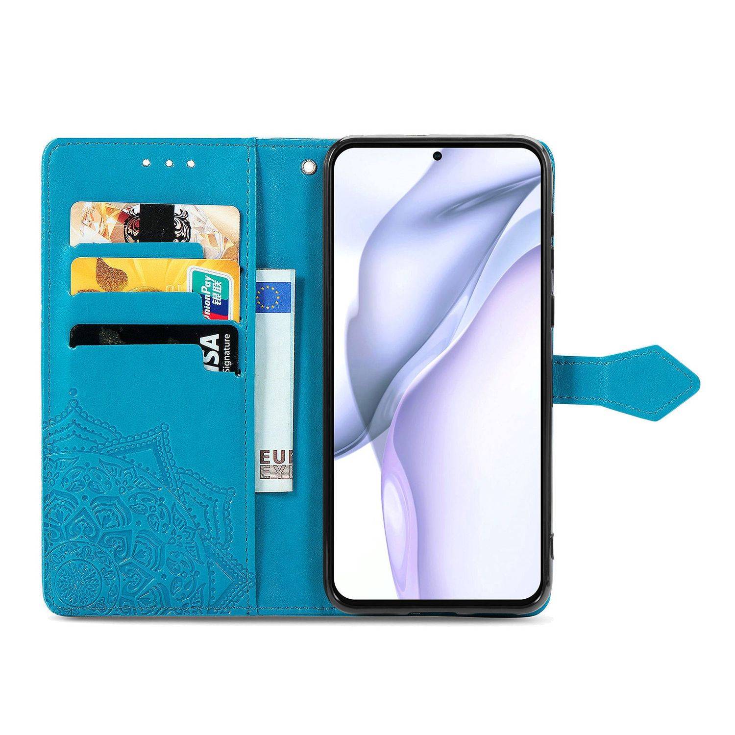 Huawei P50 Schutzhülle Handyhülle Blau