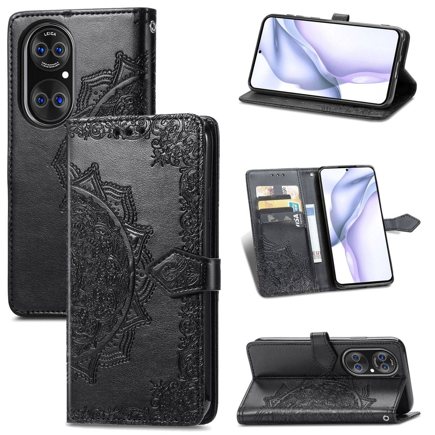 Huawei P50 Schutzhülle Handyhülle Schwarz