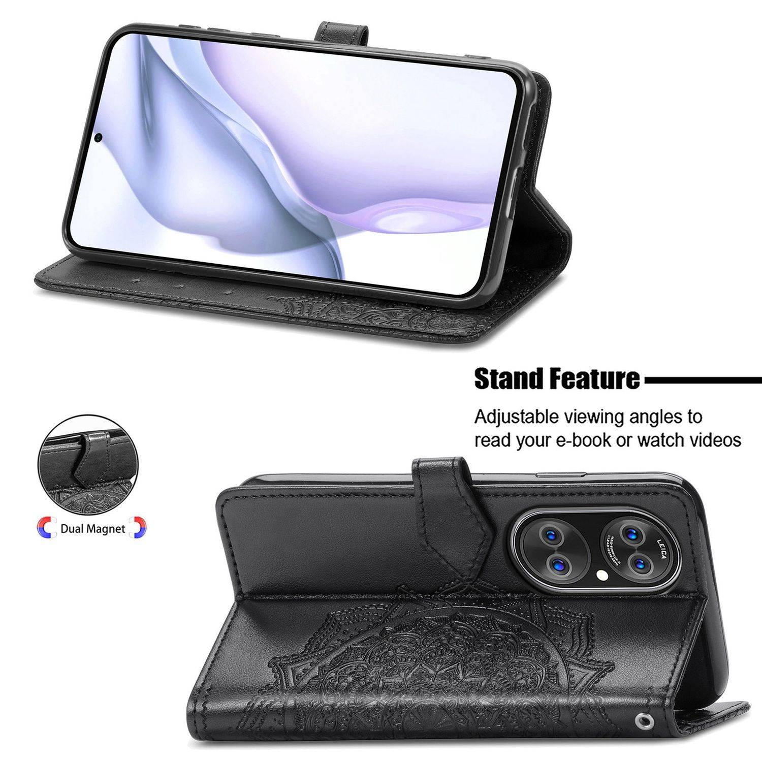 Huawei P50 Schutzhülle Handyhülle Schwarz