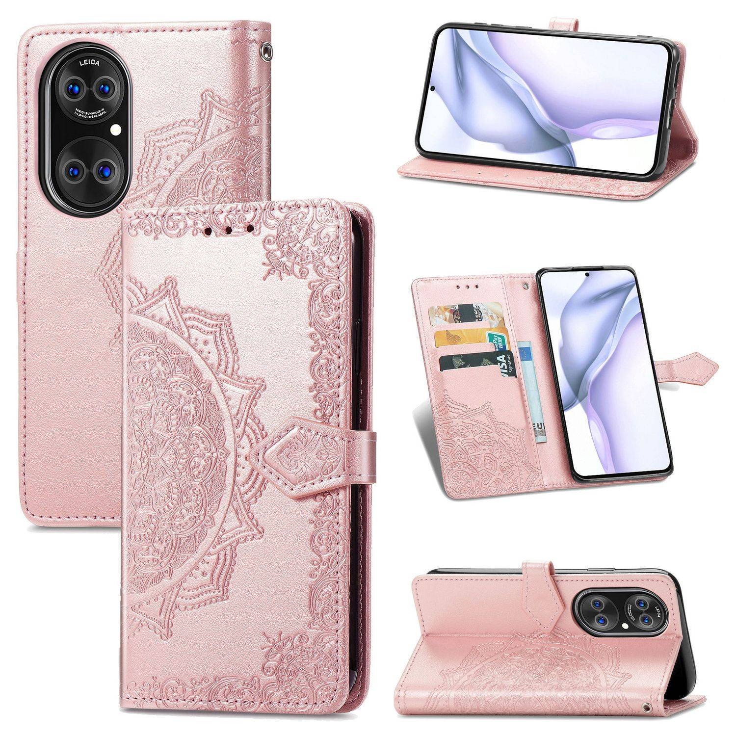 Huawei P50 Pro Schutzhülle Handyhülle Rosa
