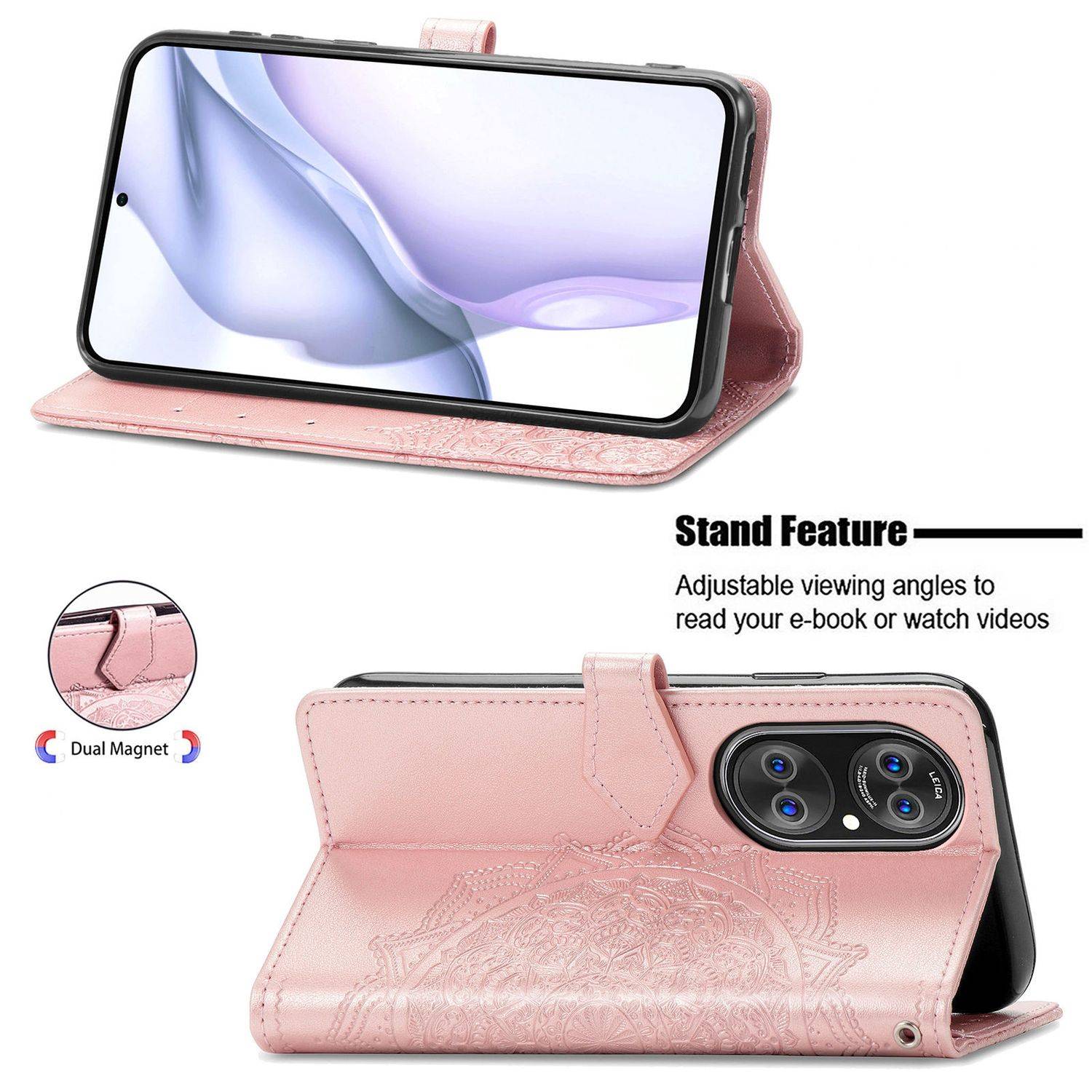 Huawei P50 Pro Schutzhülle Handyhülle Rosa