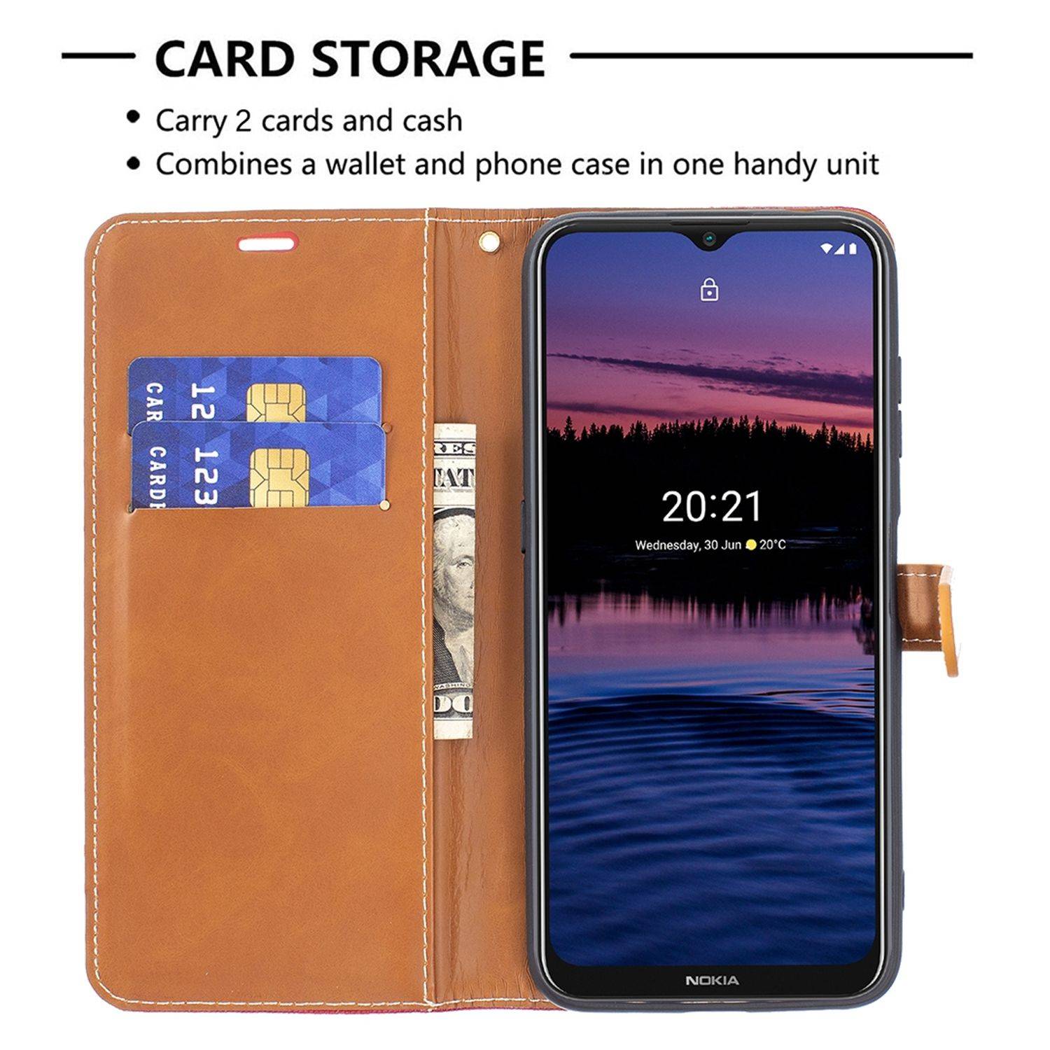 Nokia G20 Schutzhülle Handyhülle Rot