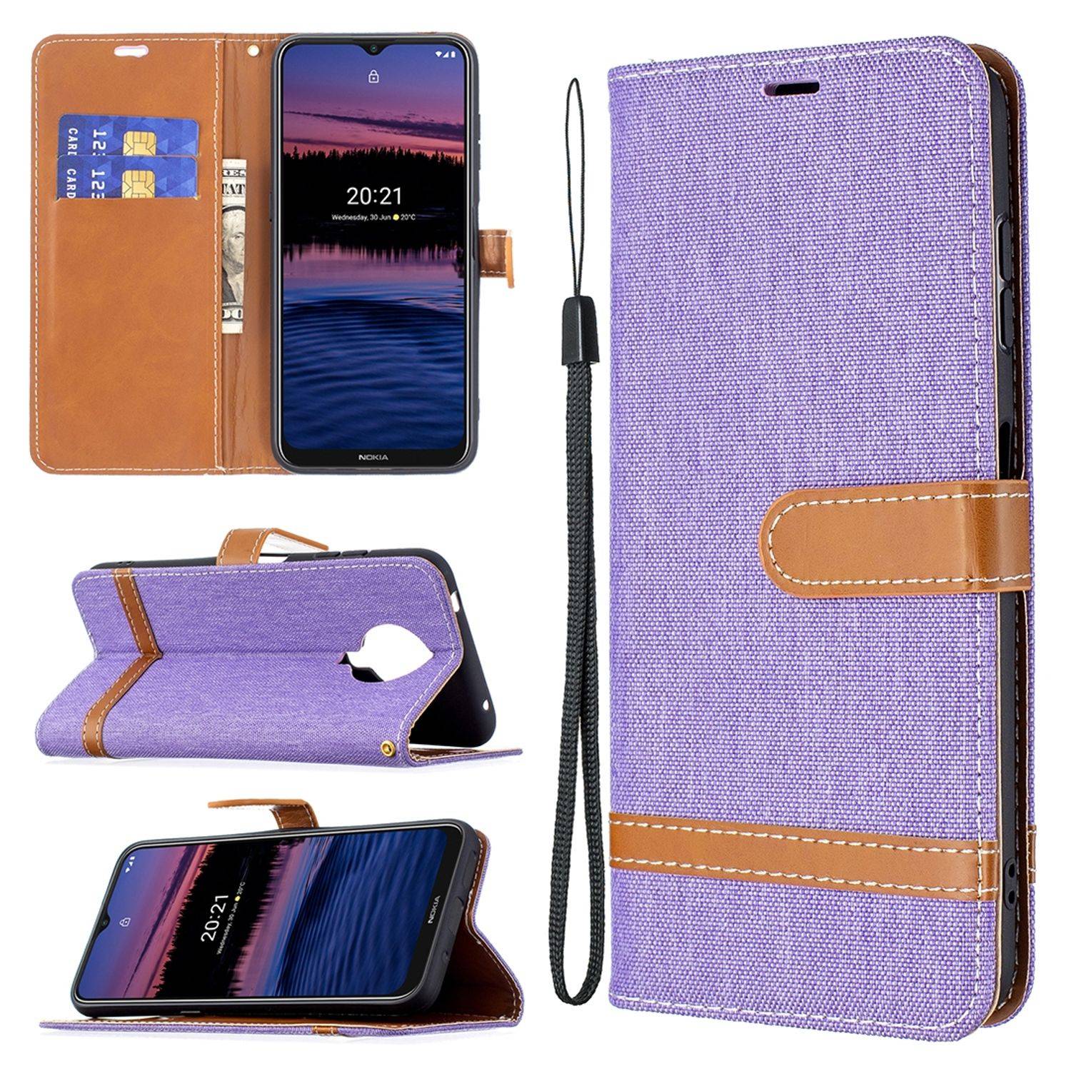 Nokia G20 Schutzhülle Handyhülle Violett