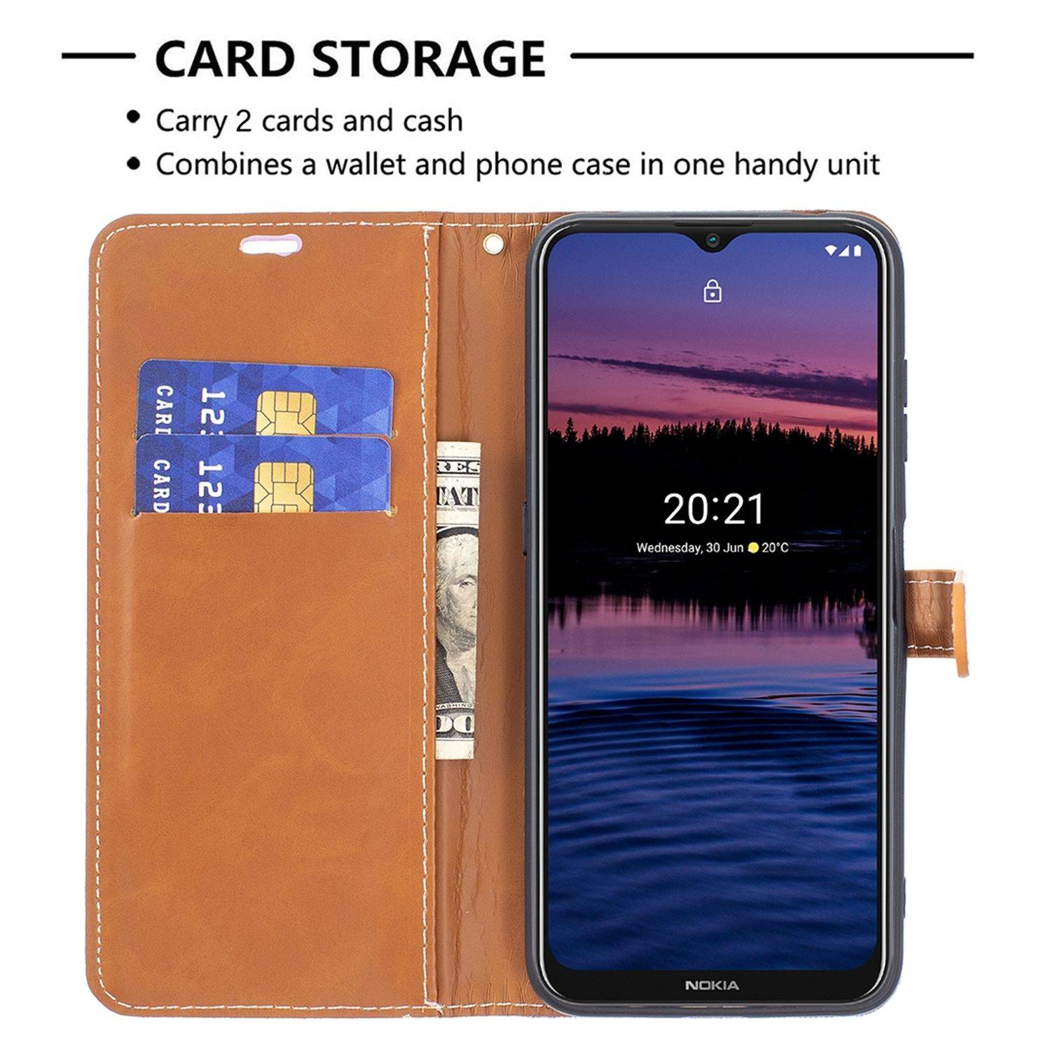 Nokia G20 Schutzhülle Handyhülle Violett