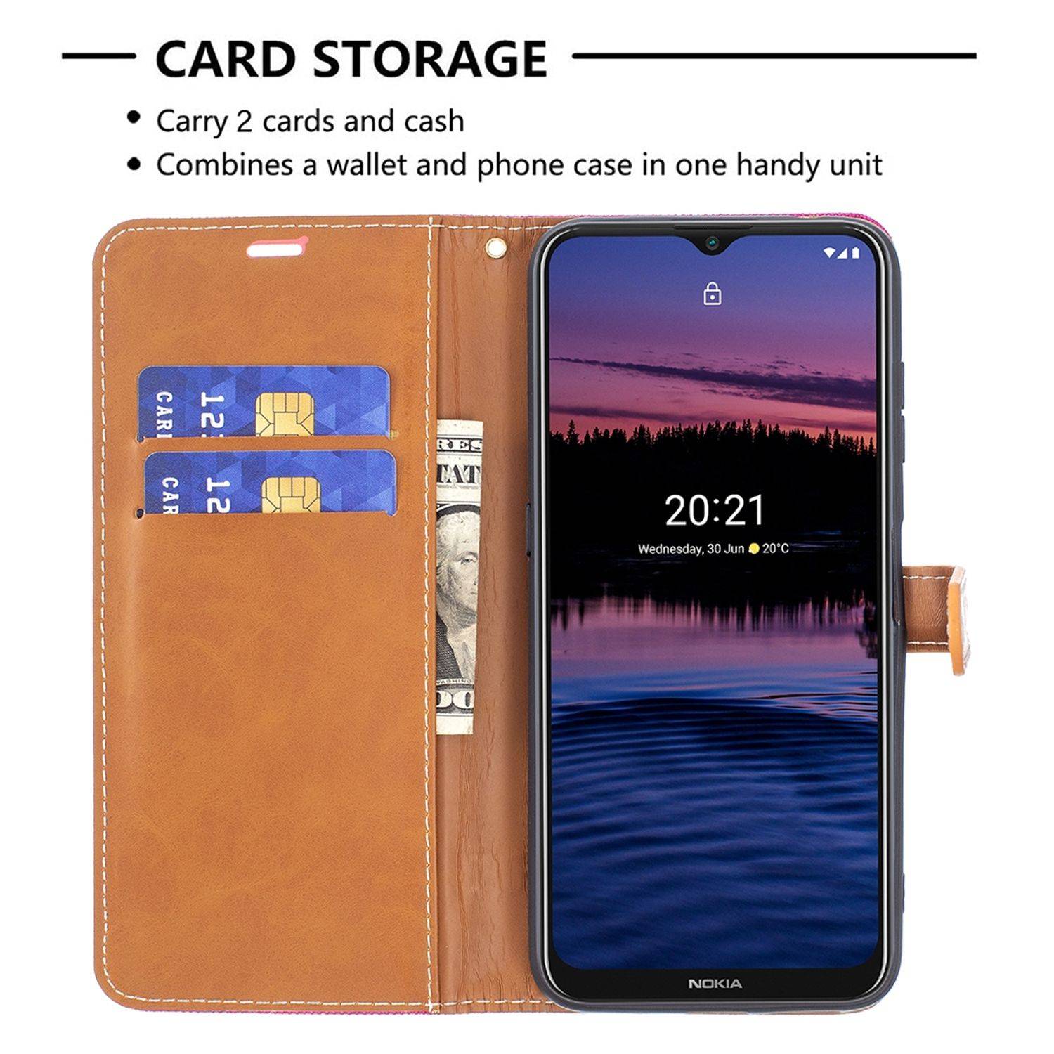 Nokia G20 Schutzhülle Handyhülle Rosa