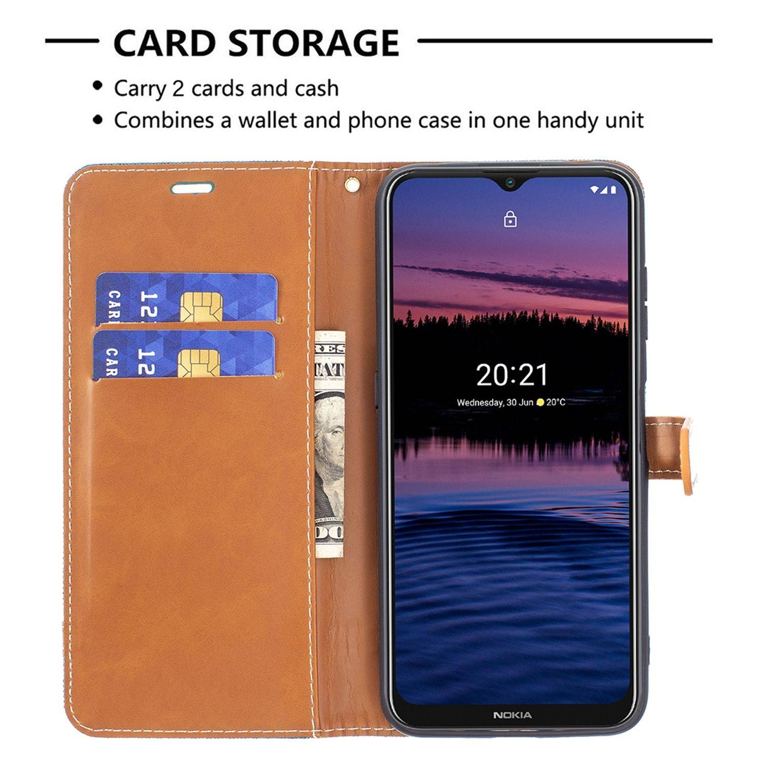 Nokia G20 Schutzhülle Handyhülle Grün