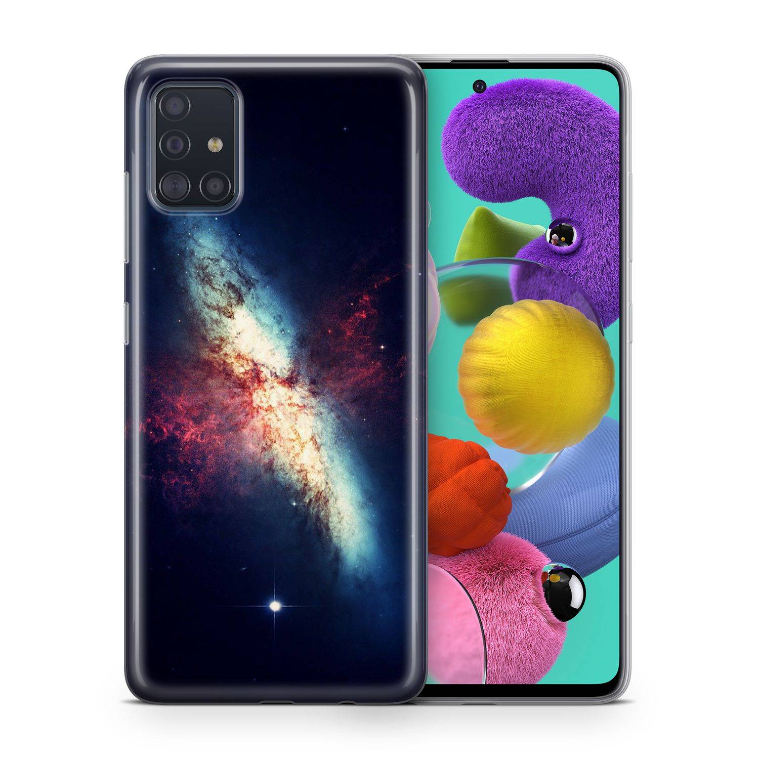 Samsung Galaxy A51 Handyhülle Backcover Schwarz