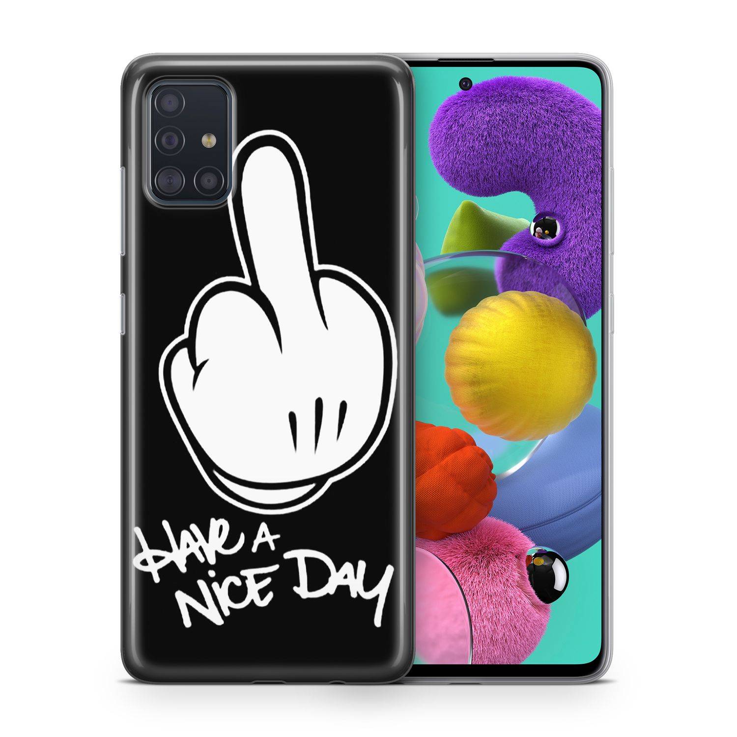 Samsung Galaxy A51 Handyhülle Backcover Schwarz