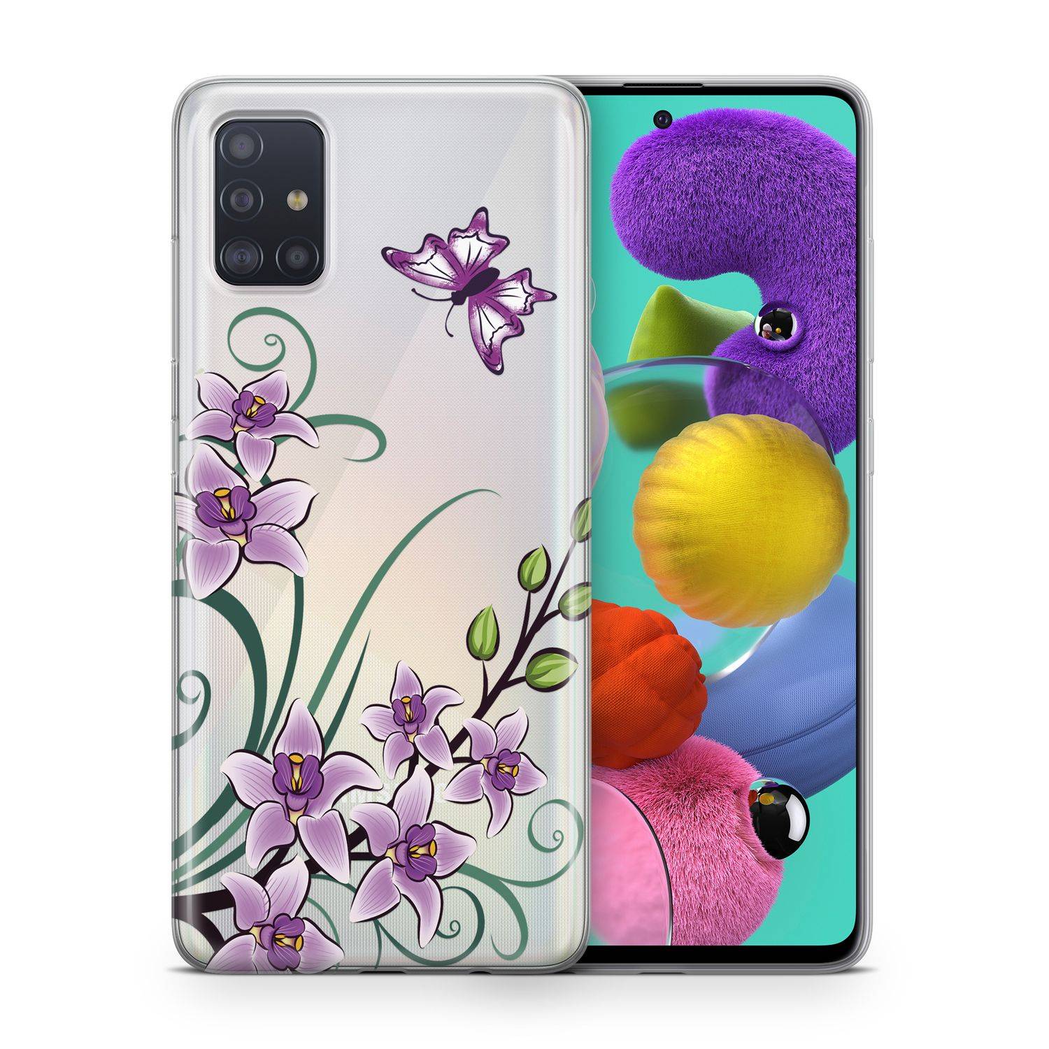 Samsung Galaxy A51 Handyhülle Backcover Weiß
