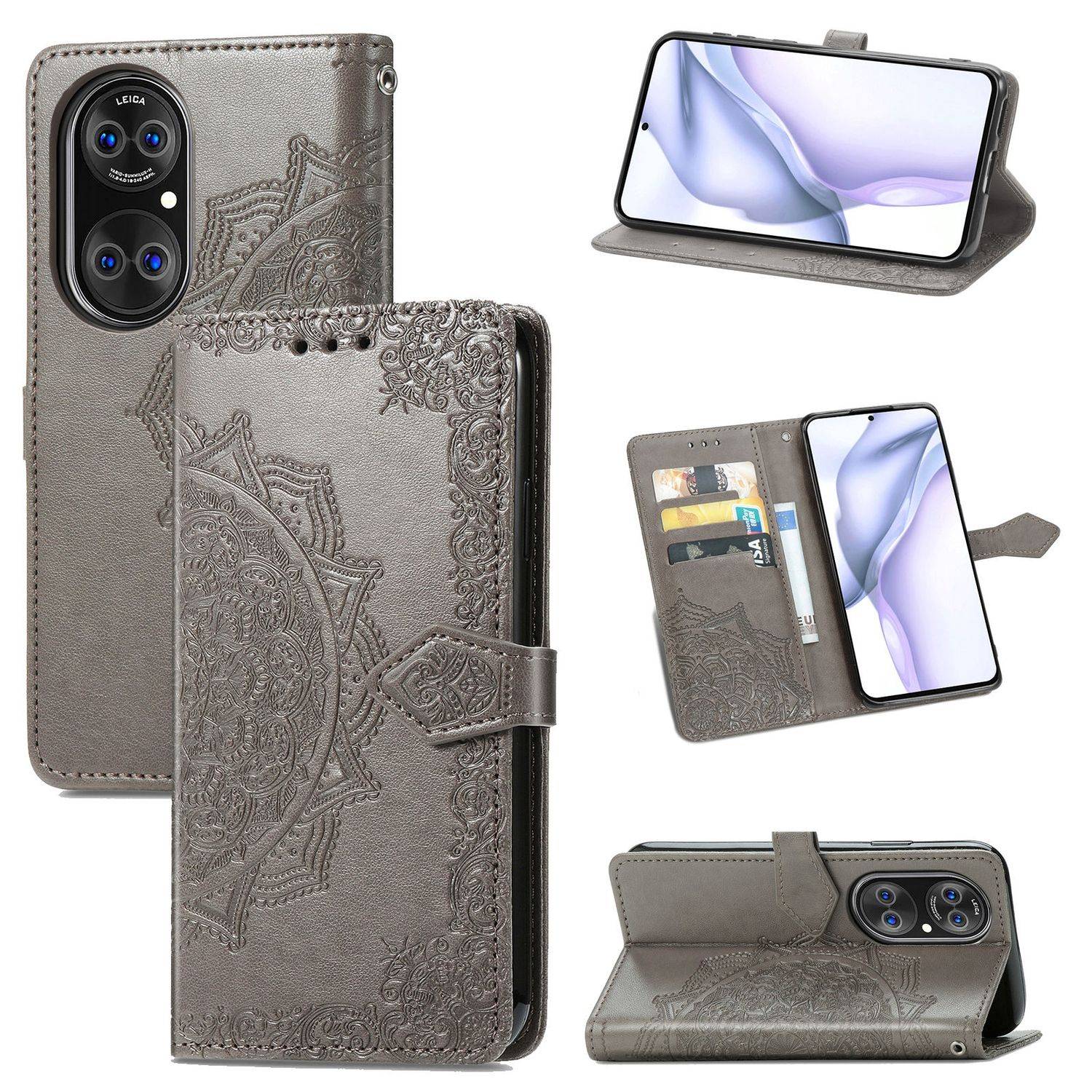 Huawei P50 Pro Schutzhülle Handyhülle Grau