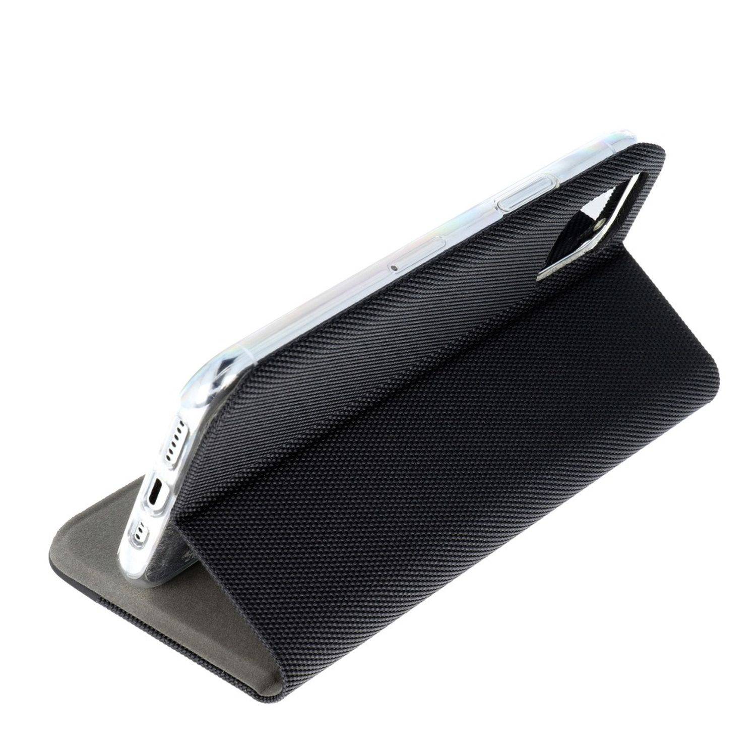 Hülle kompatibel mit Samsung Galaxy A42 5G Kunstleder Handyhülle - Handy Case Schwarz