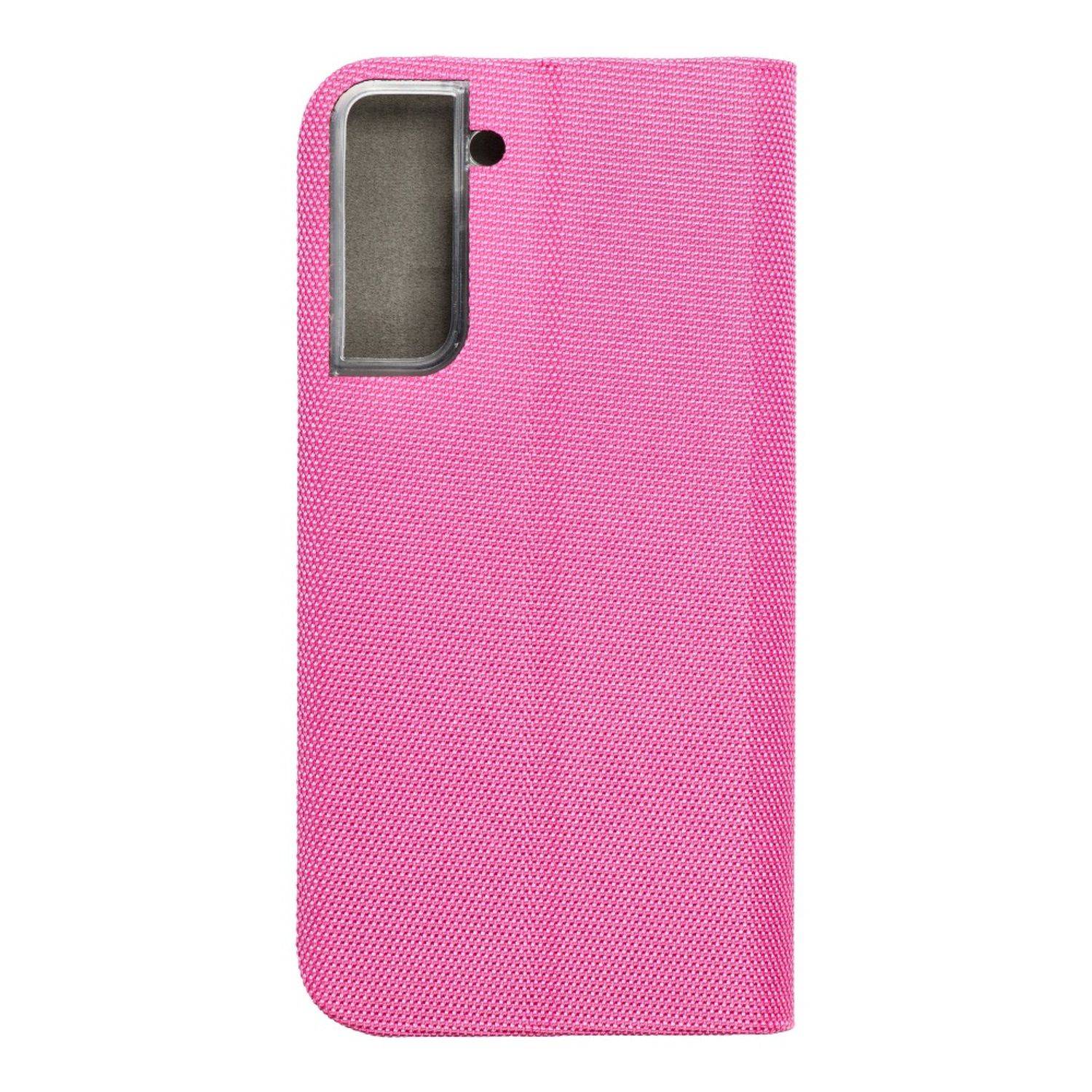 Hülle kompatibel mit Samsung Galaxy S21 Kunstleder Handyhülle - Handy Case Rosa