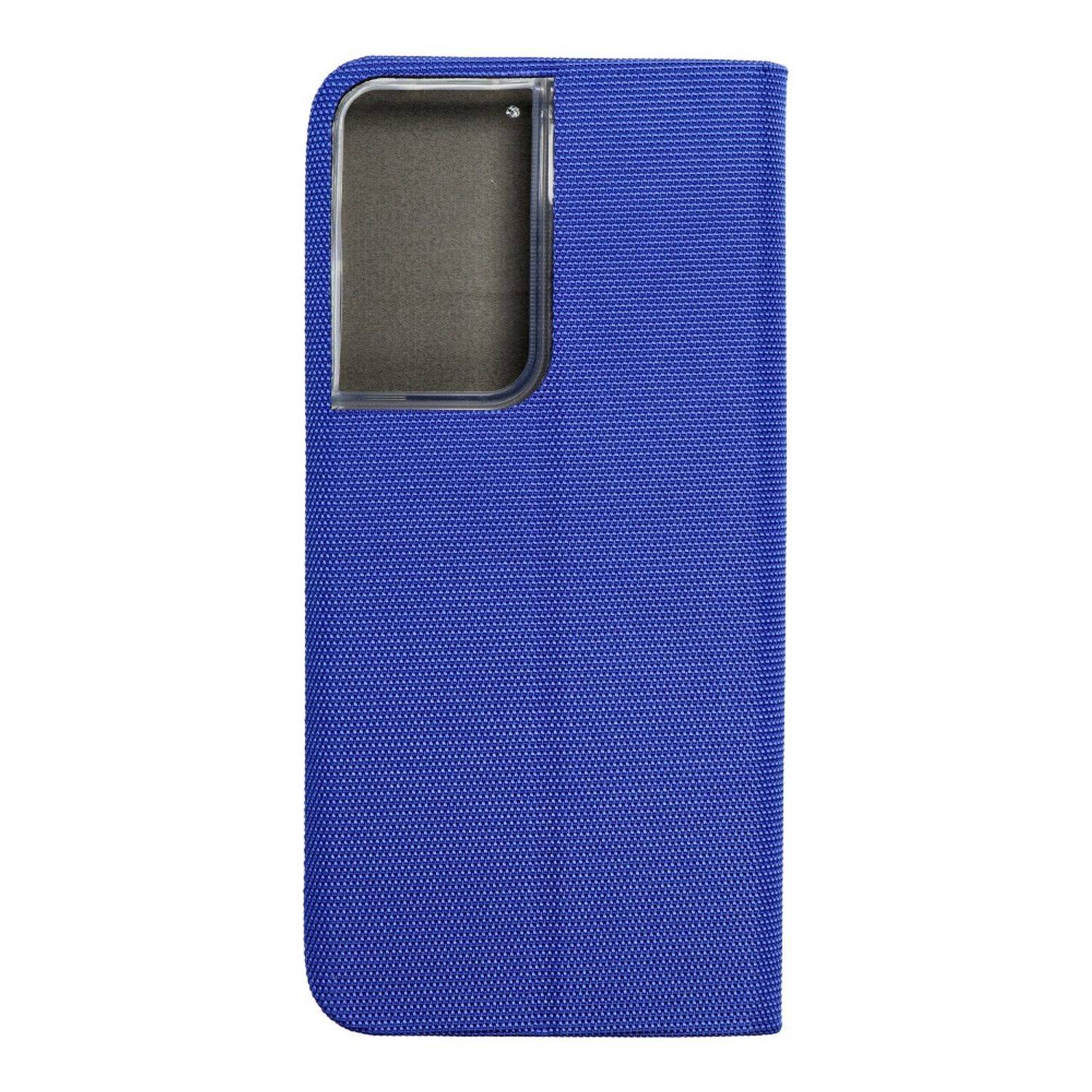 Hülle kompatibel mit Samsung Galaxy S21 Ultra Kunstleder Handyhülle - Handy Case Blau