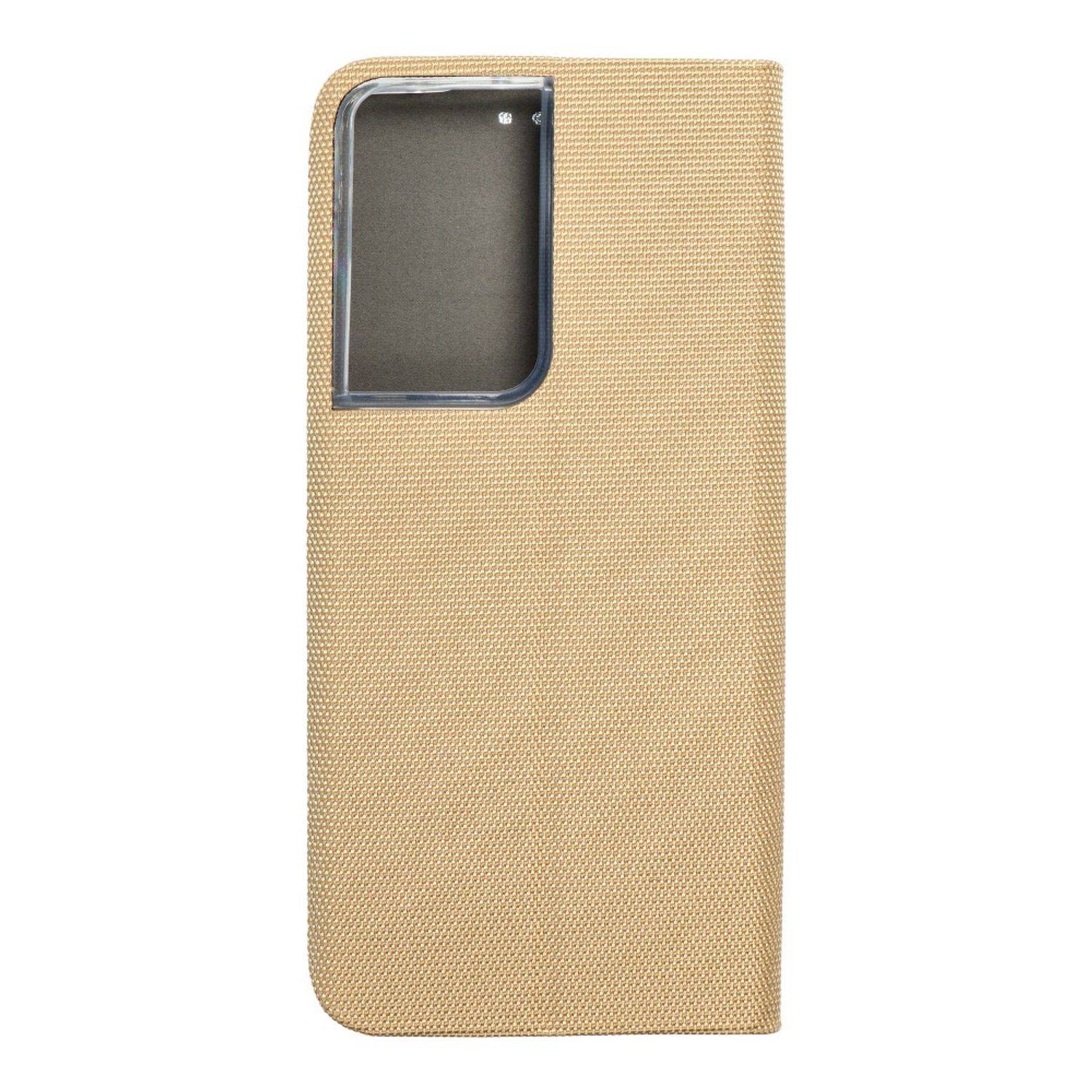 Hülle kompatibel mit Samsung Galaxy S21 Ultra Kunstleder Handyhülle - Handy Case Gold