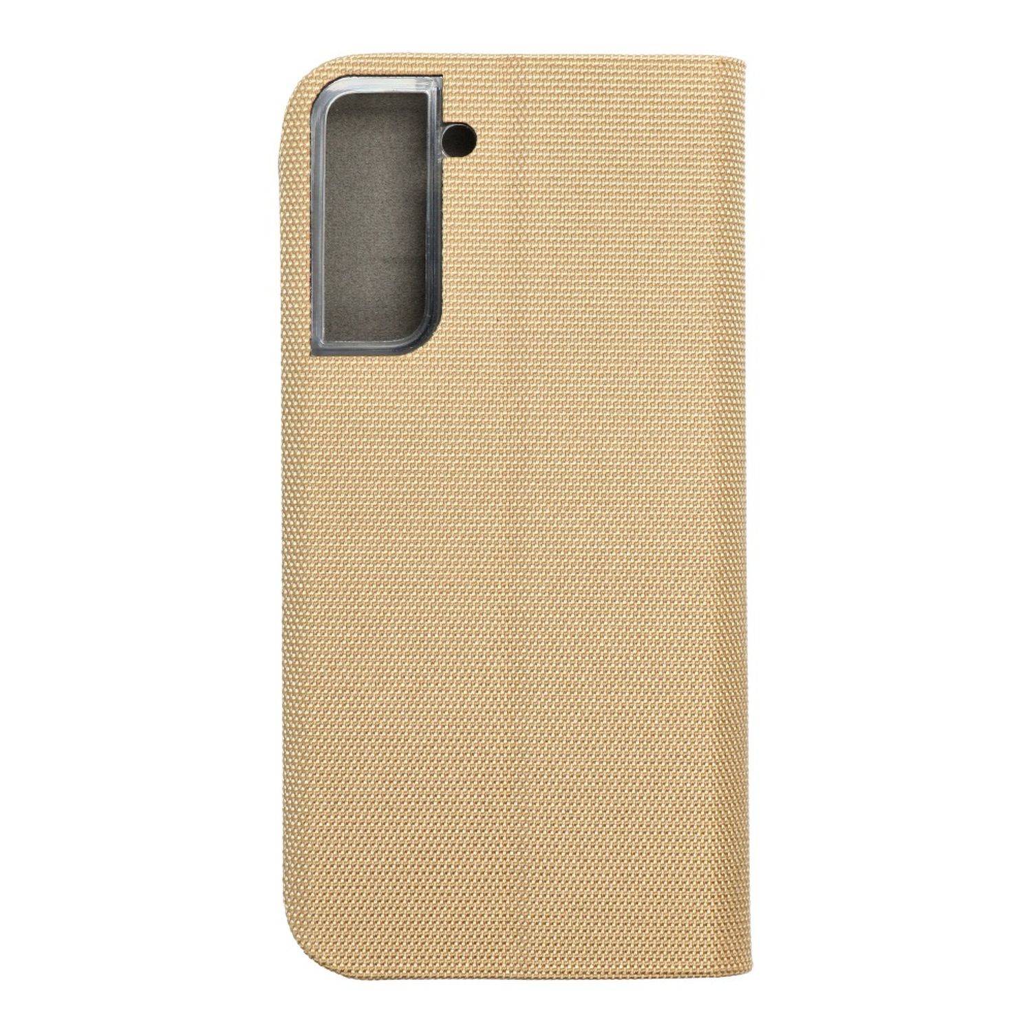 Hülle kompatibel mit Samsung Galaxy S21 Kunstleder Handyhülle - Handy Case Gold