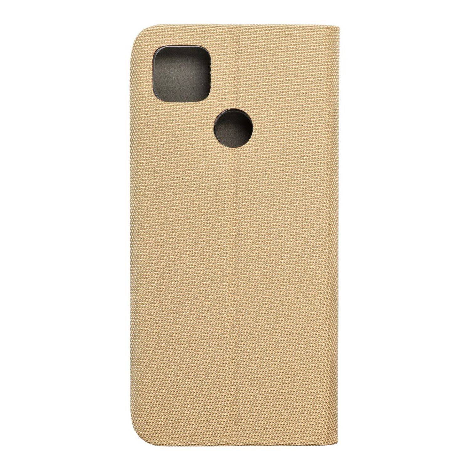 Hülle kompatibel mit Xiaomi Redmi 9C Kunstleder Handyhülle - Handy Case Gold