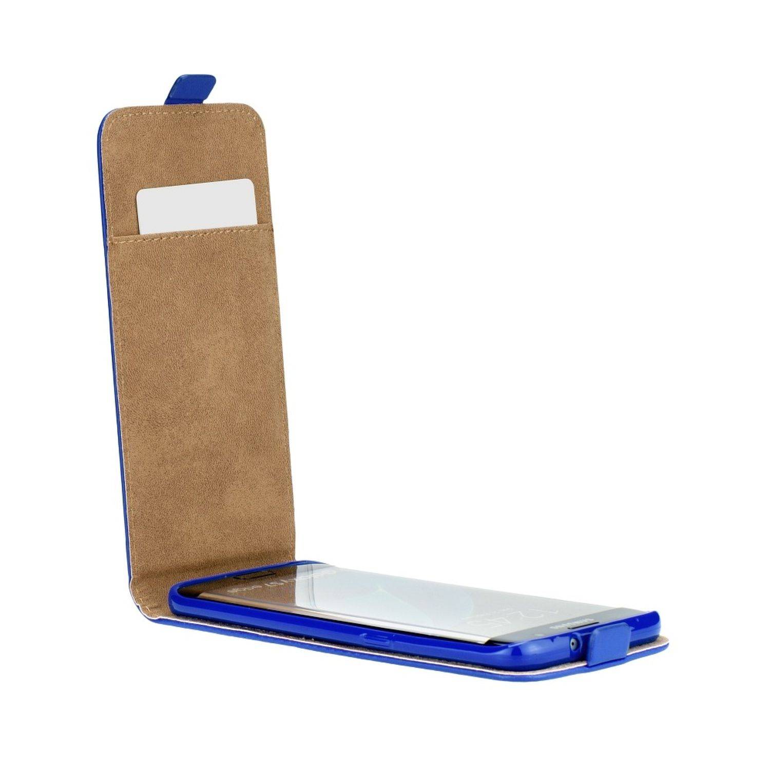 Hülle kompatibel mit Apple iPhone 7 Plus / 8 Plus Kunstleder Handyhülle - Handy Case Blau