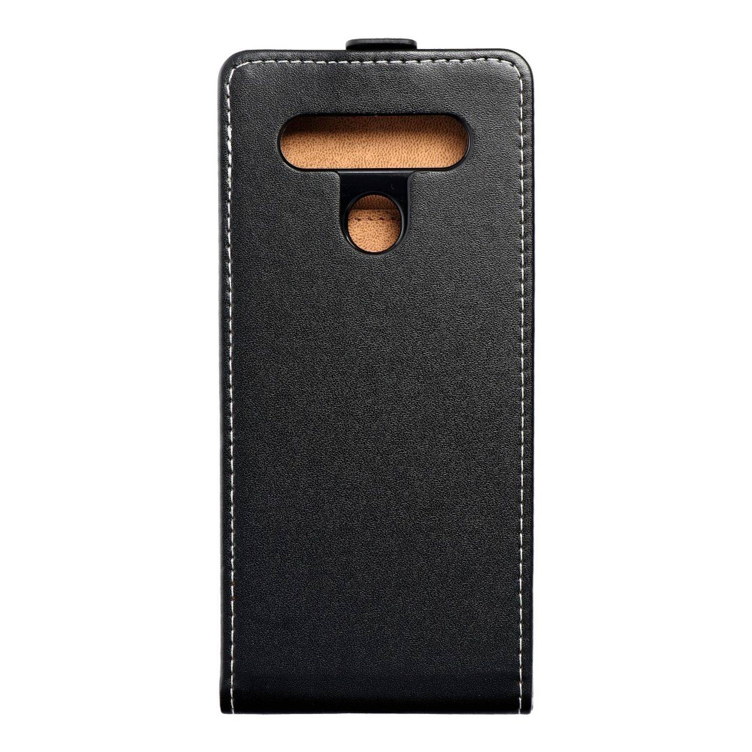 Hülle kompatibel mit LG K41S Kunstleder Handyhülle - Handy Case Schwarz