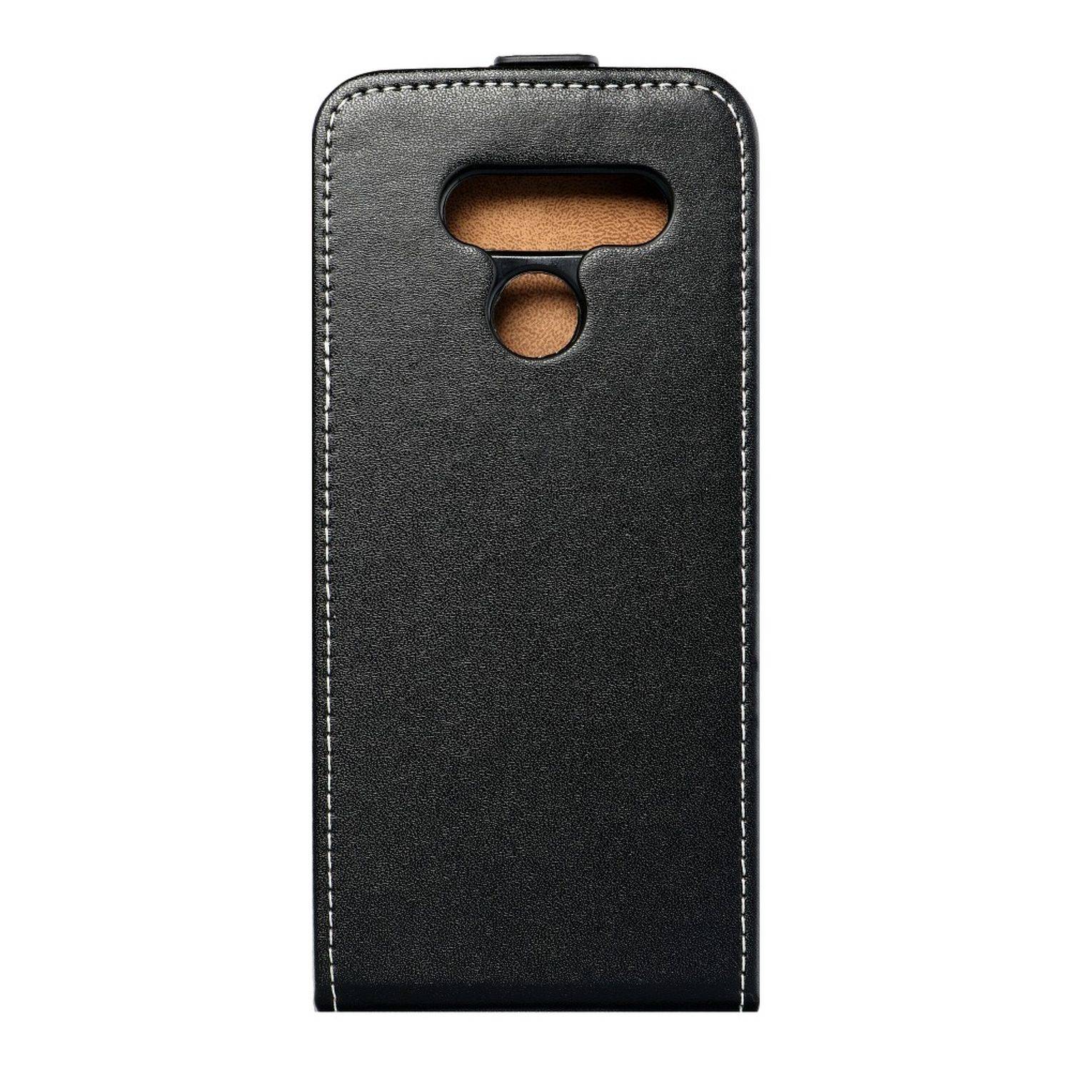 Hülle kompatibel mit LG K50 Kunstleder Handyhülle - Handy Case Schwarz