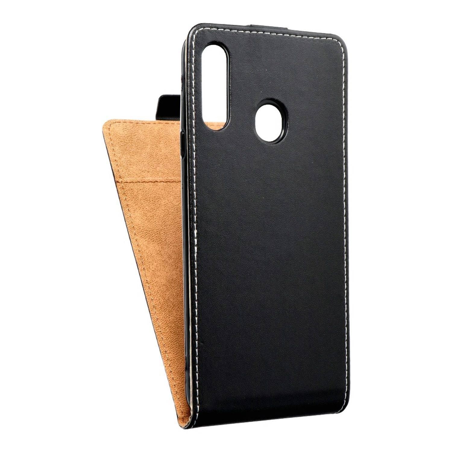 Hülle kompatibel mit Samsung Galaxy A20s Kunstleder Handyhülle - Handy Case Schwarz