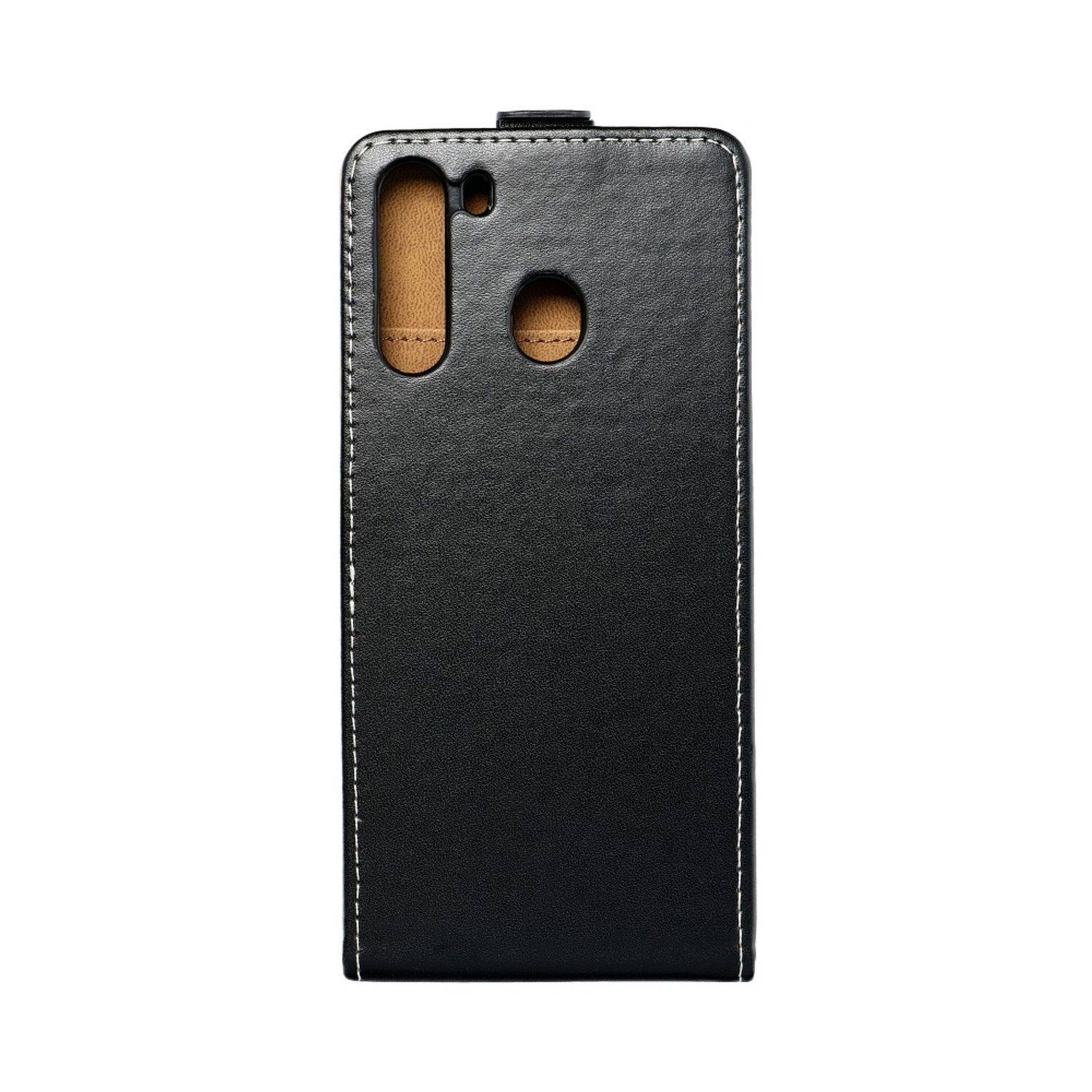 Hülle kompatibel mit Samsung Galaxy A21 Kunstleder Handyhülle - Handy Case Schwarz