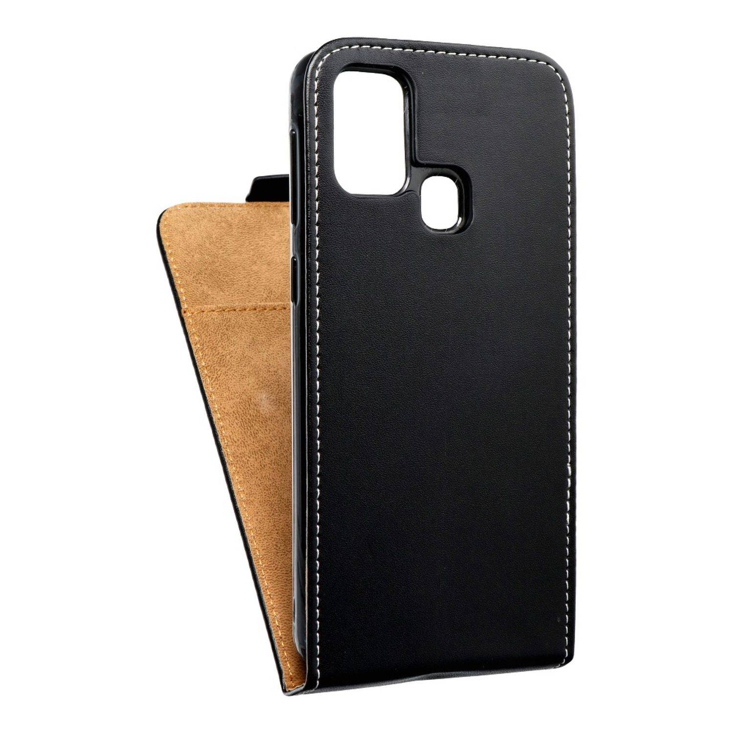 Hülle kompatibel mit Samsung Galaxy M31 Kunstleder Handyhülle - Handy Case Schwarz