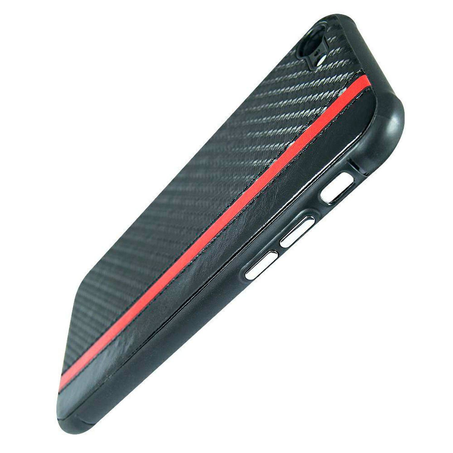 Huawei P40 Handyhülle Carbon Backcover Schwarz