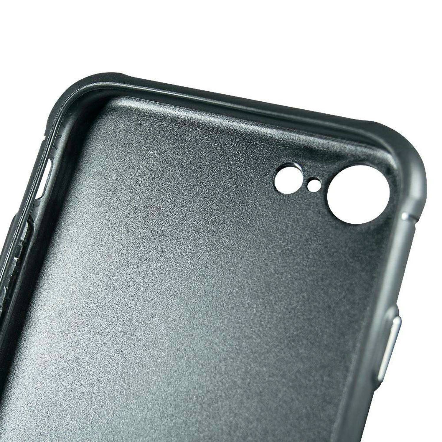 Samsung Galaxy A40s Handyhülle Carbon Backcover Schwarz