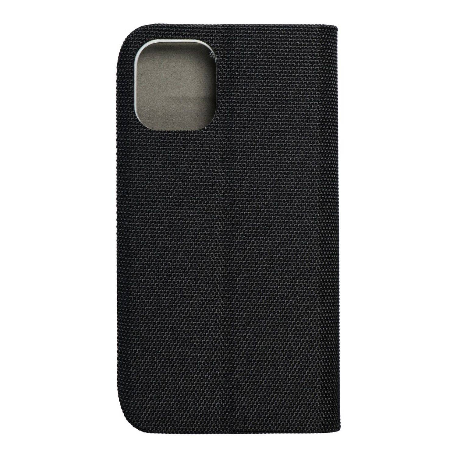 Hülle kompatibel mit Apple iPhone 12 Mini Kunstleder Handyhülle - Handy Case Schwarz