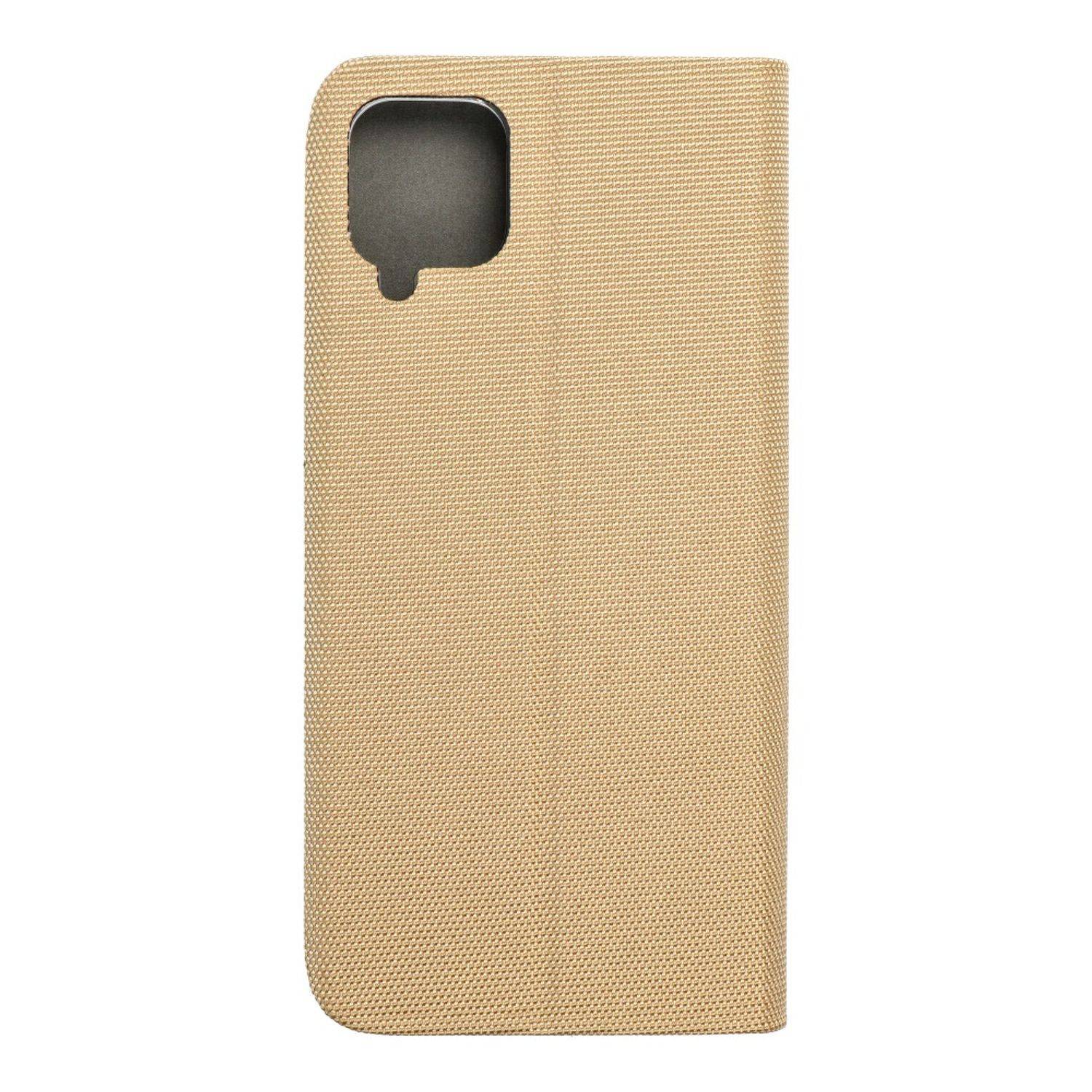 Hülle kompatibel mit Samsung Galaxy A12 Kunstleder Handyhülle - Handy Case Gold