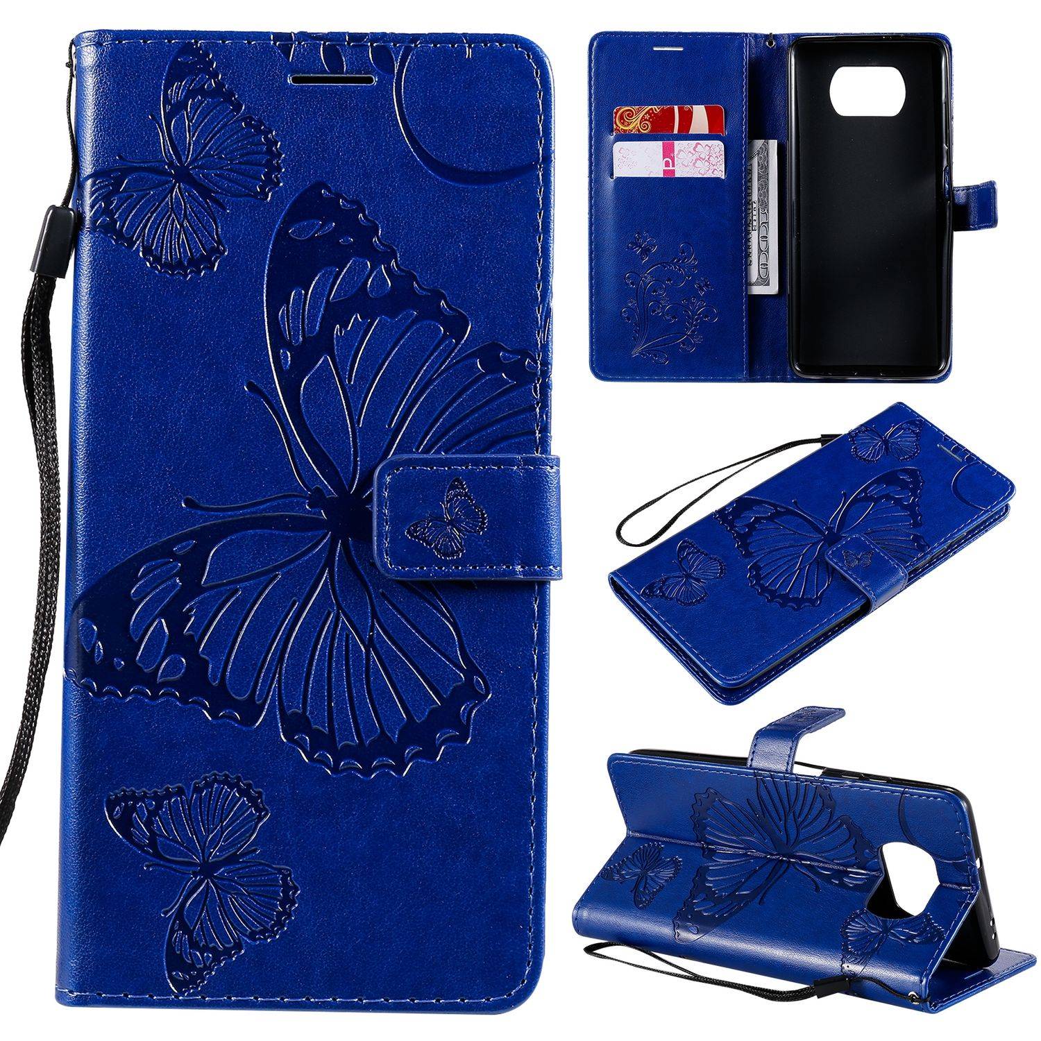 Xiaomi Poco X3 Schutzhülle Handyhülle Blau
