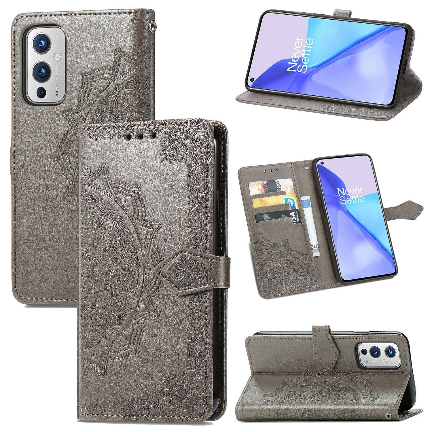 OnePlus 9 Schutzhülle Handyhülle Grau