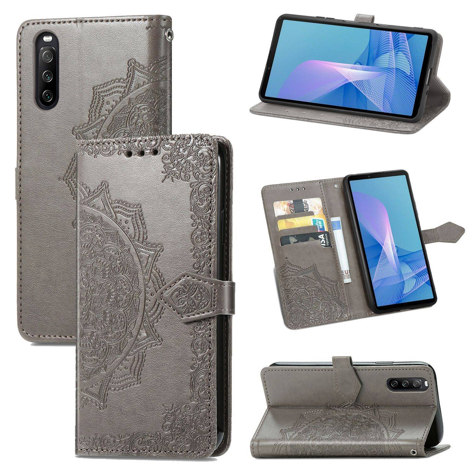 Sony Xperia 10 III Schutzhülle Handyhülle Grau