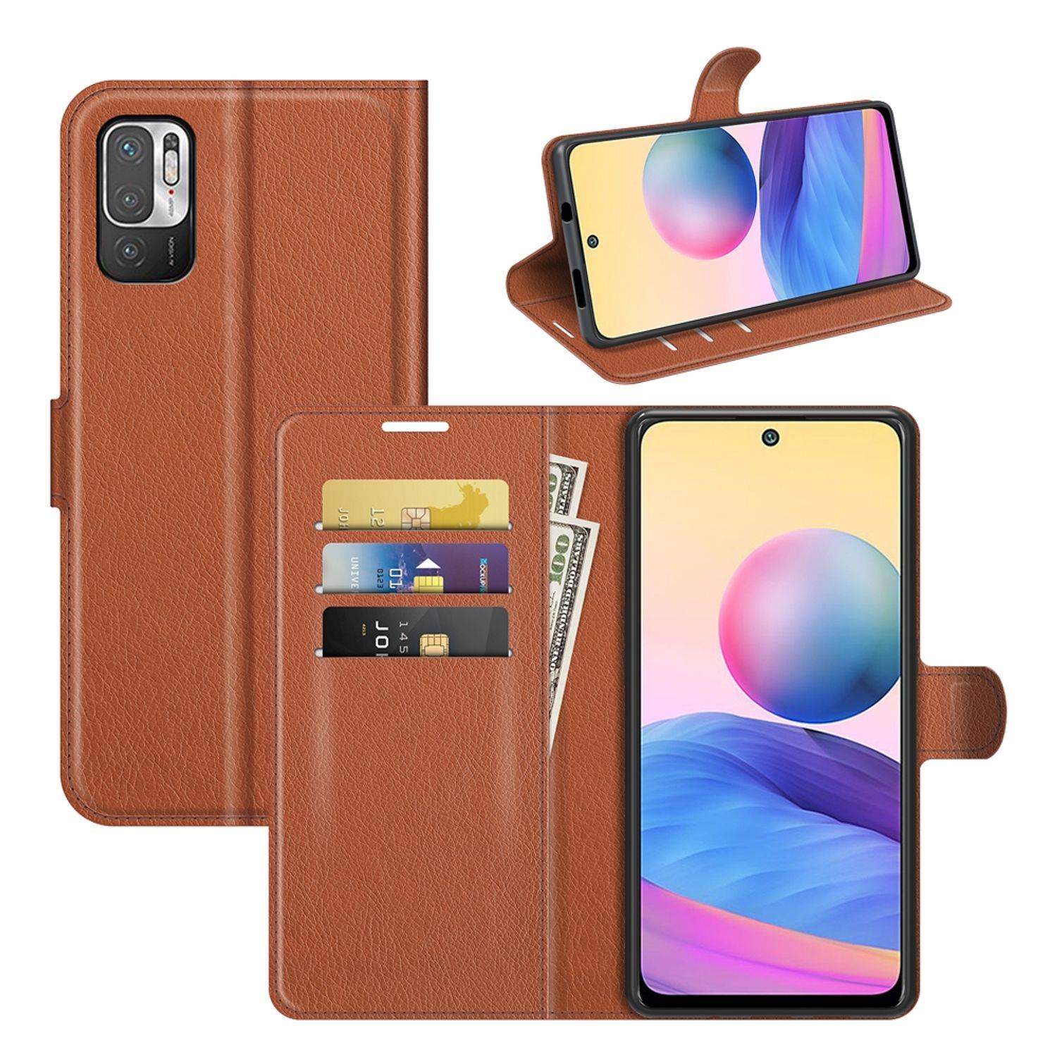 Xiaomi Redmi Note 10 5G Schutzhülle Handyhülle Braun