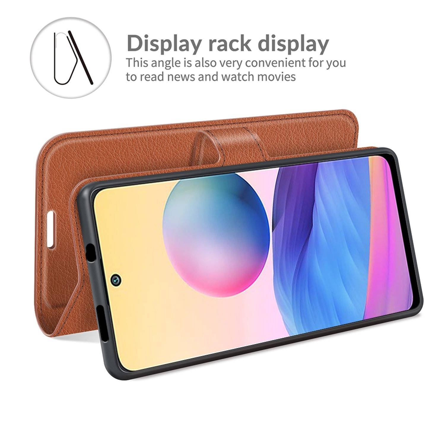 Xiaomi Redmi Note 10 5G Schutzhülle Handyhülle Braun